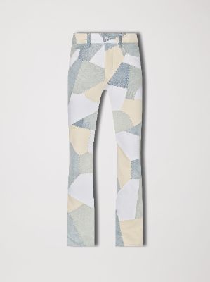 PATCHWORK FLARE JEAN - ALABASTER made by AMIRI