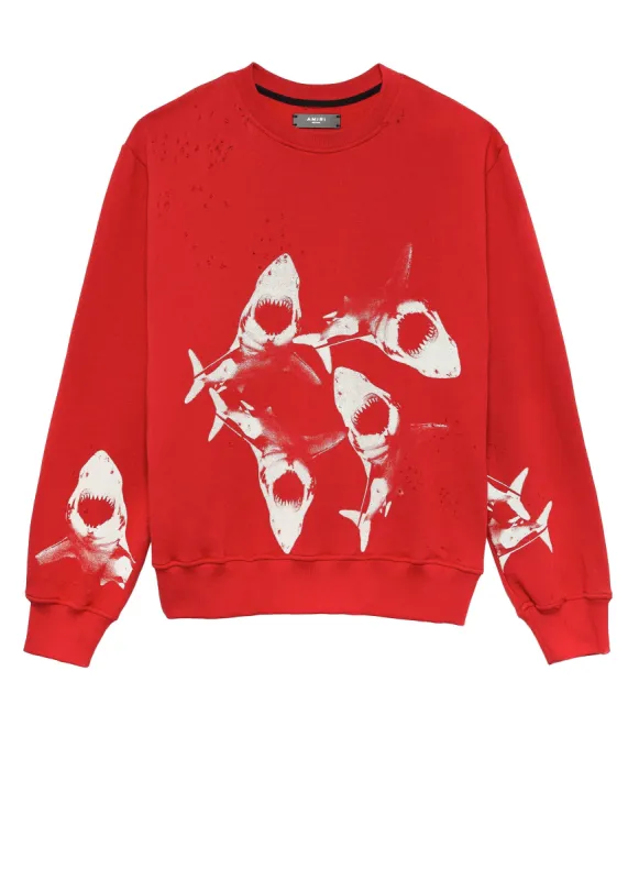 Shark Crew Red/White made by AMIRI