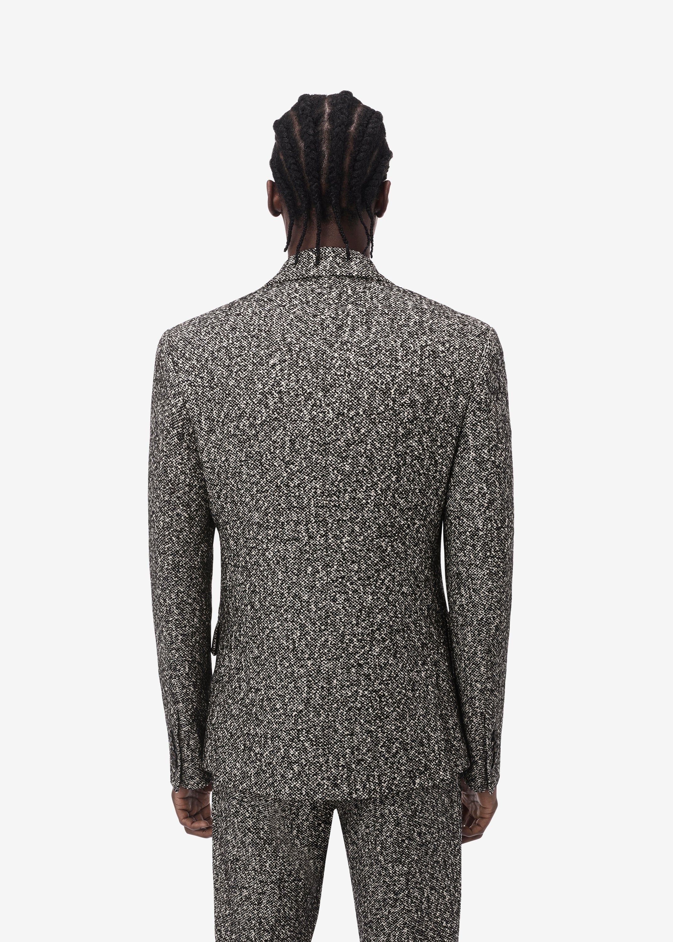 GREY TWEED DOUBLE BREASTED JACKET - BLACK / WHITE sold by AMIRI product image thumbnail 4