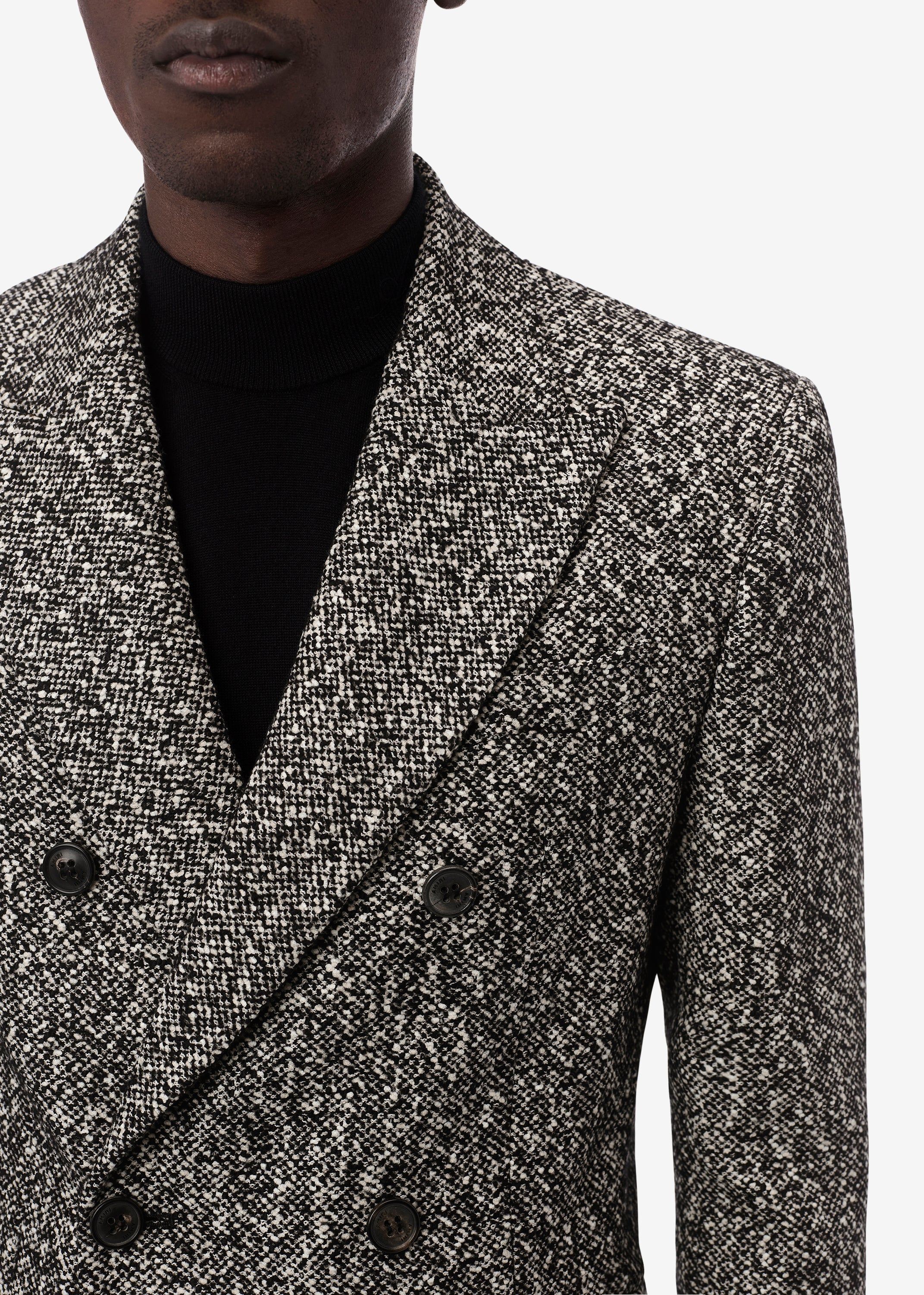 GREY TWEED DOUBLE BREASTED JACKET - BLACK / WHITE sold by AMIRI product image thumbnail 5