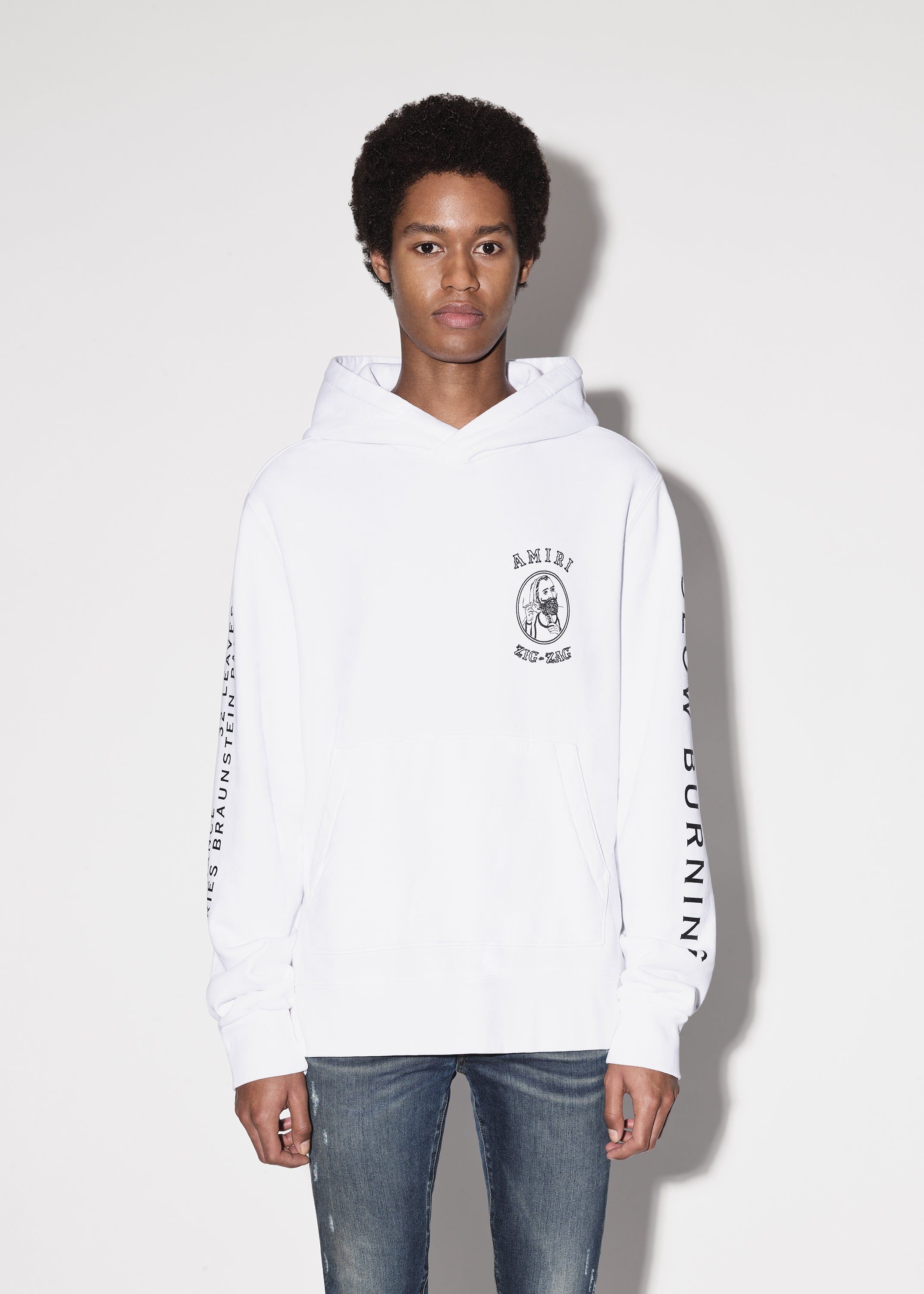 AMIRI X ZIG-ZAG HOODIE - WHITE sold by AMIRI product image thumbnail 2