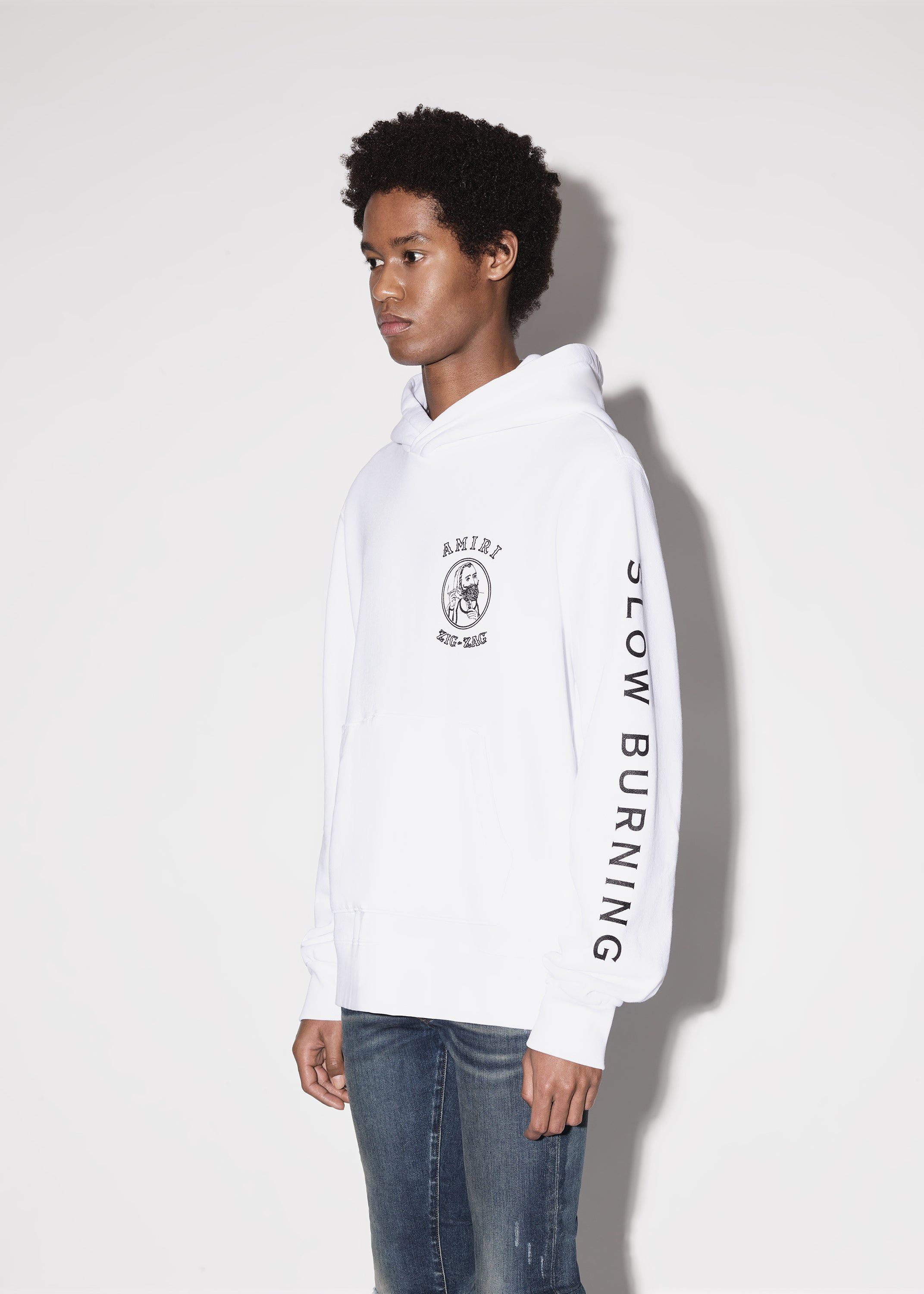 AMIRI X ZIG-ZAG HOODIE - WHITE sold by AMIRI product image thumbnail 4