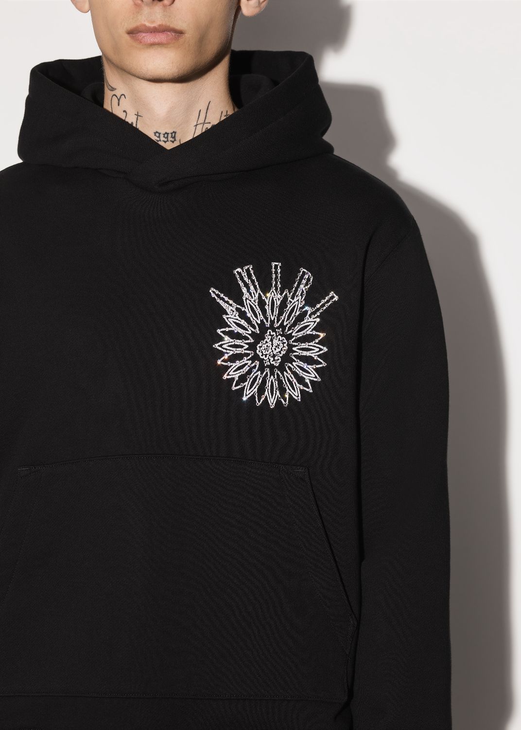 CRYSTAL STICK POKE HOODIE - BLACK sold by AMIRI product image thumbnail 5
