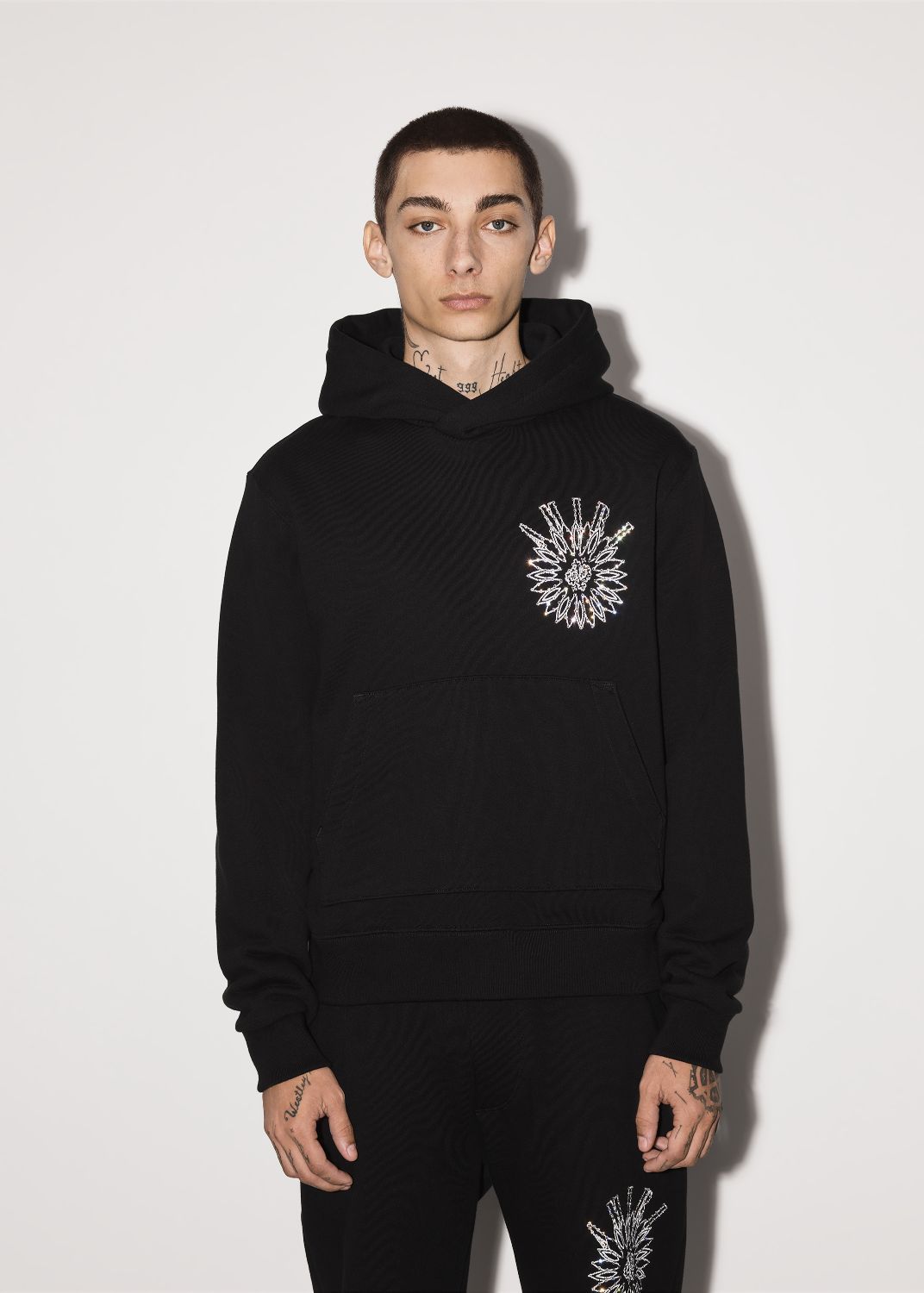 CRYSTAL STICK POKE HOODIE - BLACK sold by AMIRI product image thumbnail 2