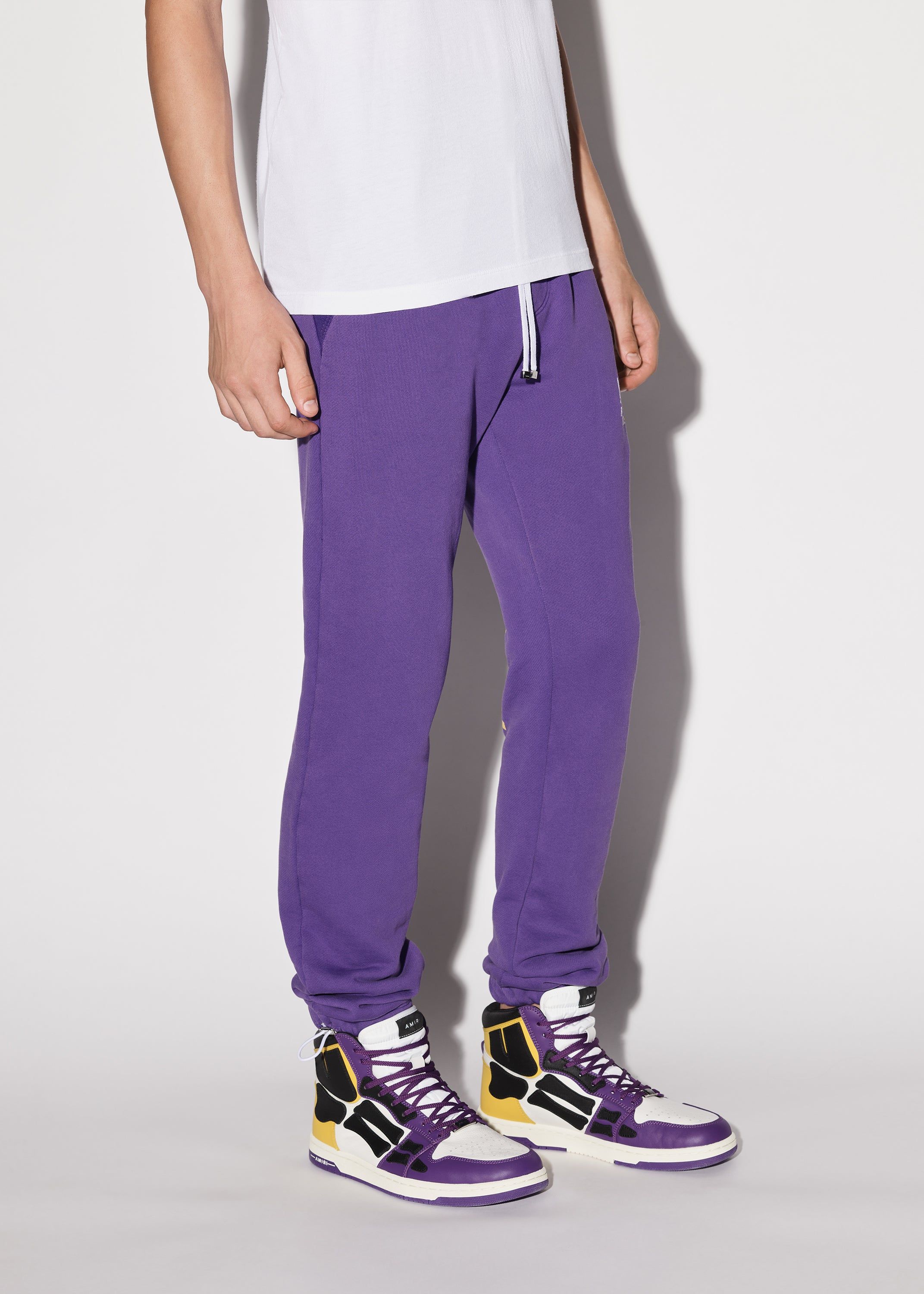 AMIRI EXCLUSIVE BEVERLY HILLS SWEATPANTS - BLACK / PURPLE sold by AMIRI product image thumbnail 3