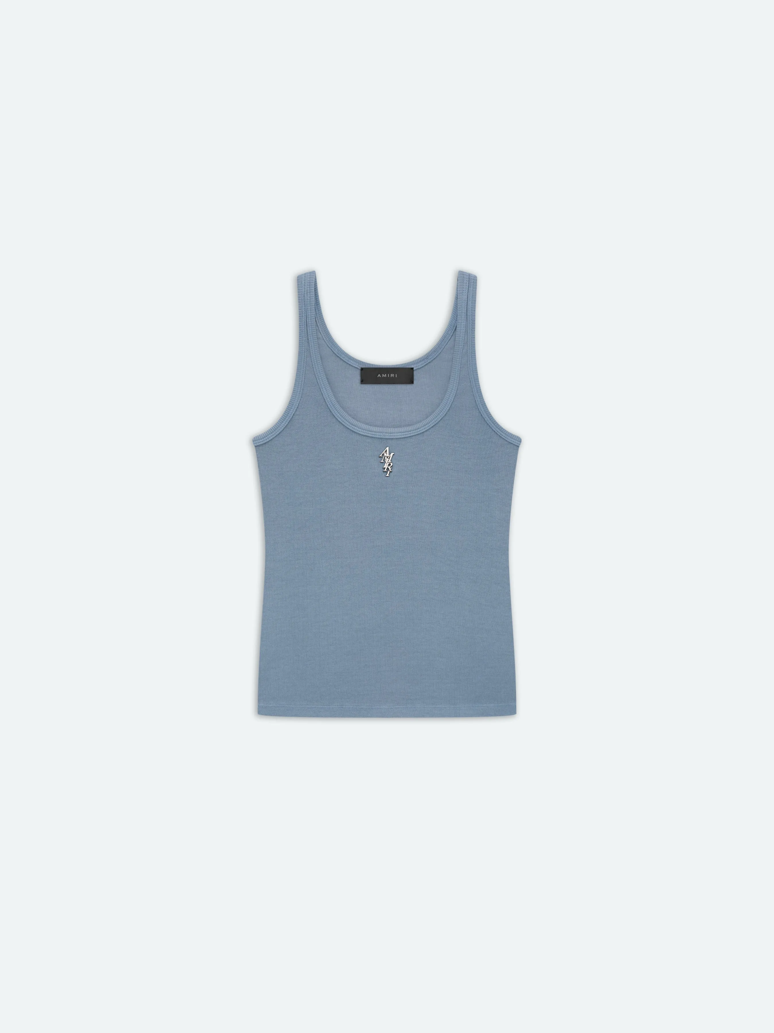 WOMEN - RIB TANK - Ashley Blue sold by AMIRI