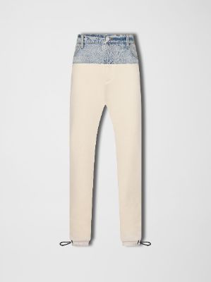 WOMEN - HYBRID SWEATPANT - VINTAGE INDIGO / ALABASTER made by AMIRI
