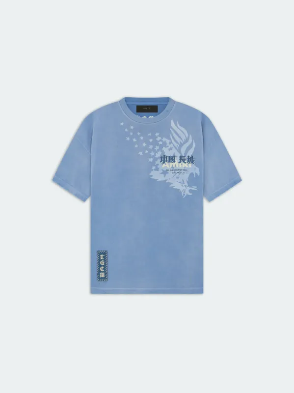 TGCW EAGLE TEE - VINTAGE BLUE sold by AMIRI