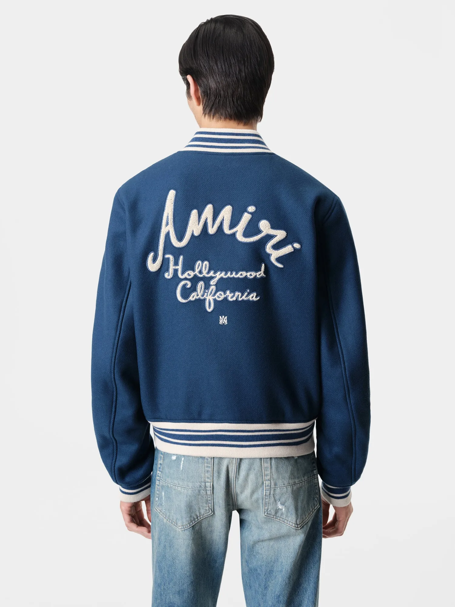 AMIRI HOLLYWOOD BOMBER JACKET - Dusty Blue sold by AMIRI product image thumbnail 3