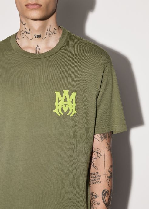 MA LOGO TEE - MILITARY GREEN sold by AMIRI product image thumbnail 5