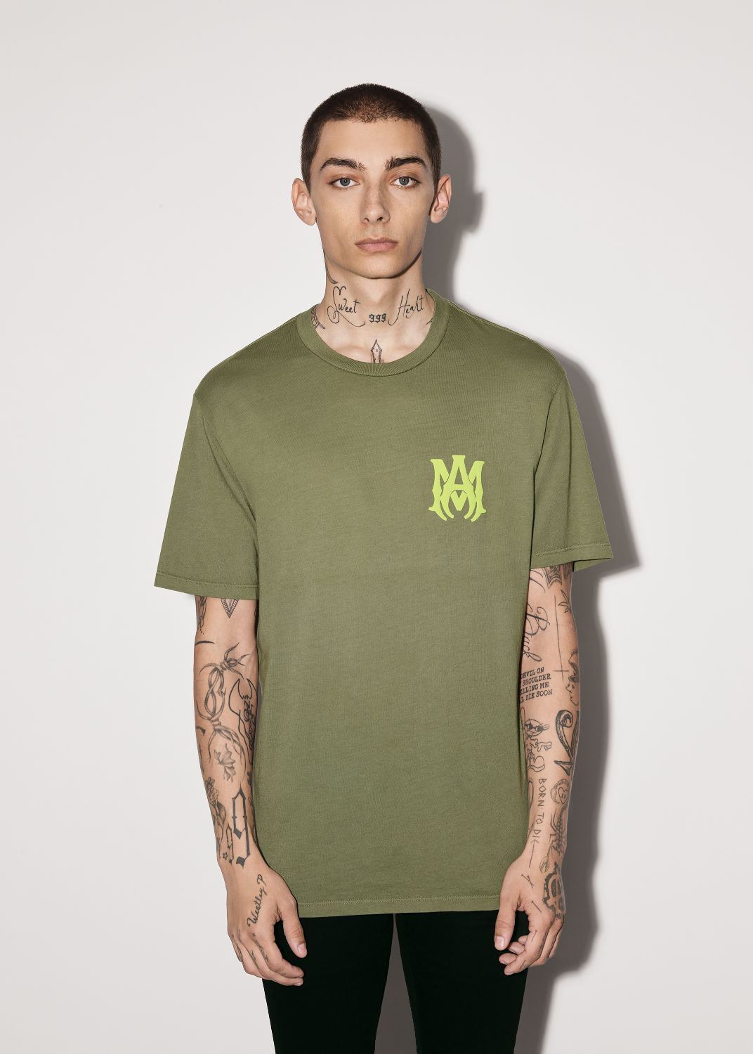 MA LOGO TEE - MILITARY GREEN sold by AMIRI product image thumbnail 2