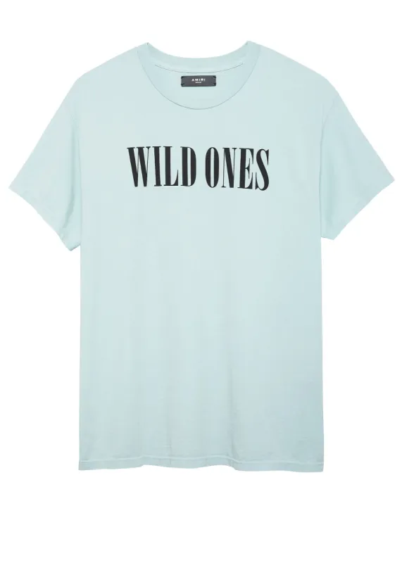 Wild Ones Tee Light Blue/Black made by AMIRI