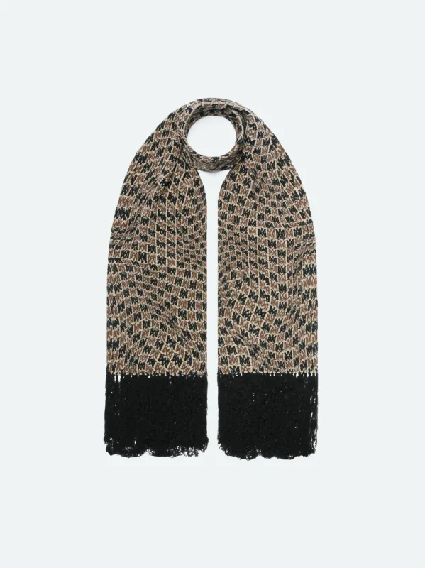 M.A. SWIRL SCARF - CAMEL made by AMIRI