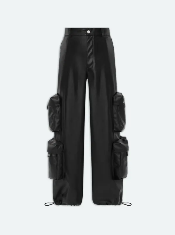 WOMEN - WIDE LEG CARGO PANT - BLACK sold by AMIRI