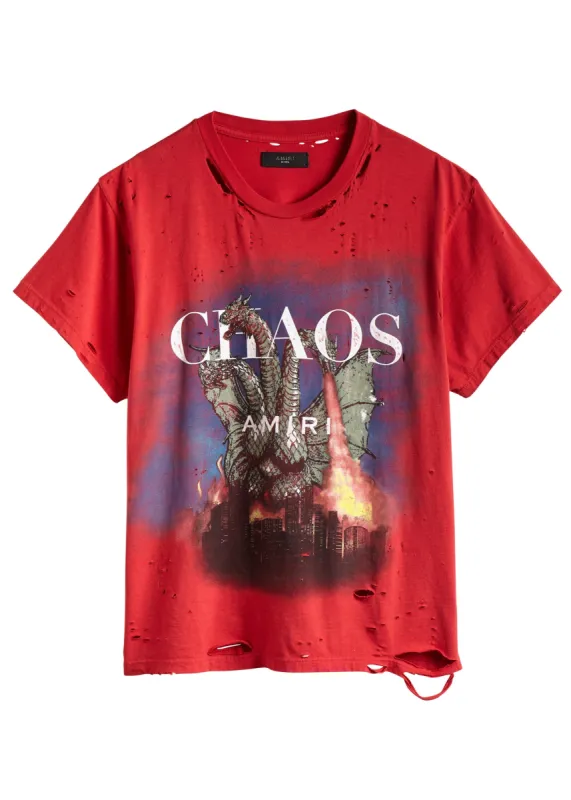 City Dragon Tee Scarlet - Web Exclusive sold by AMIRI
