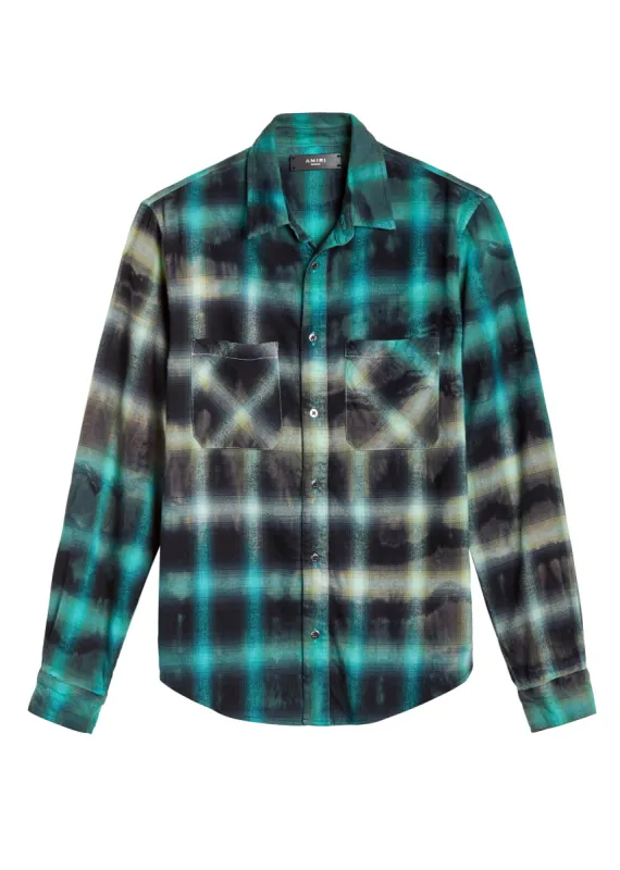 Tie Dye Shirt Aqua/Glacier sold by AMIRI