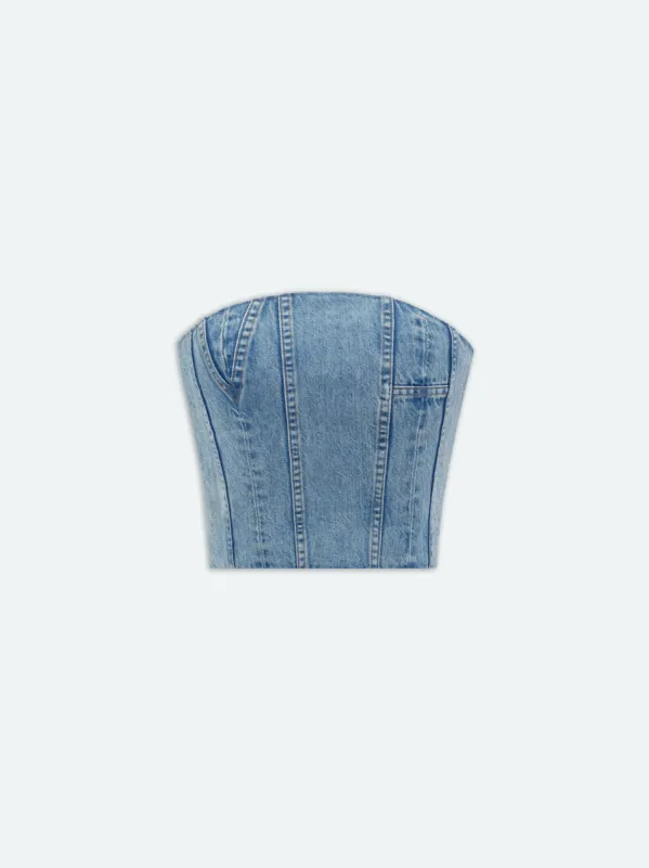 WOMEN - MA BUSTIER - VINTAGE INDIGO sold by AMIRI