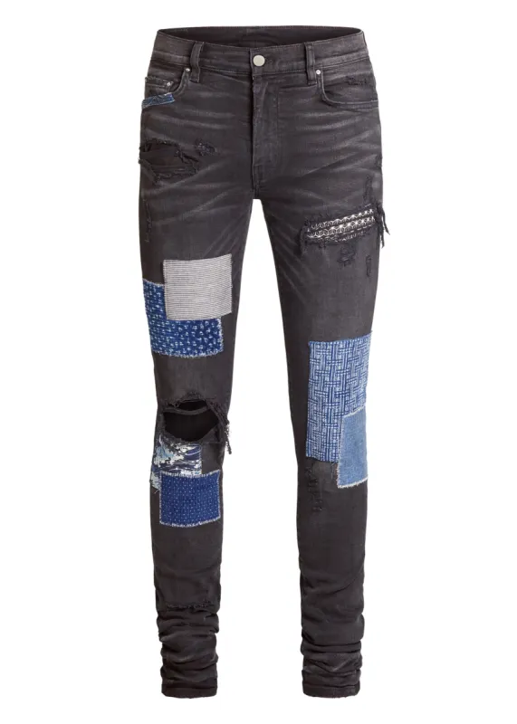 Japanese Repair Jean Aged Black sold by AMIRI