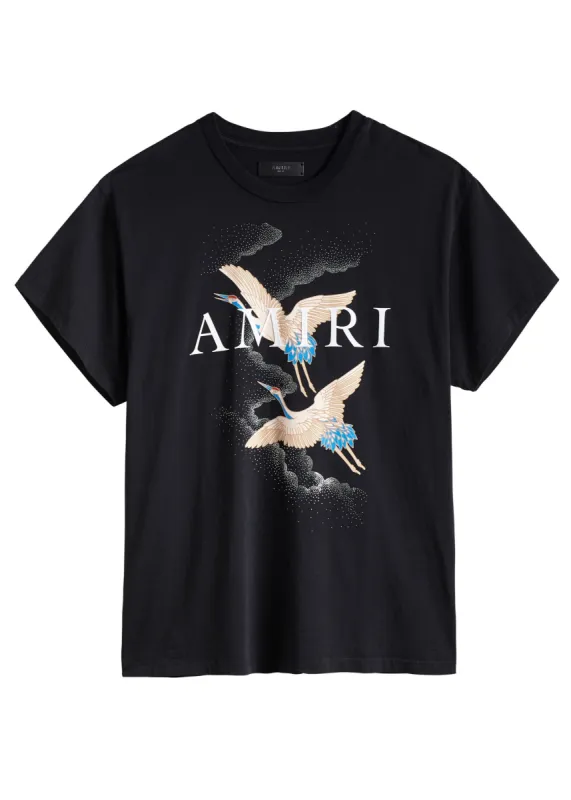 Crane Tee Black made by AMIRI