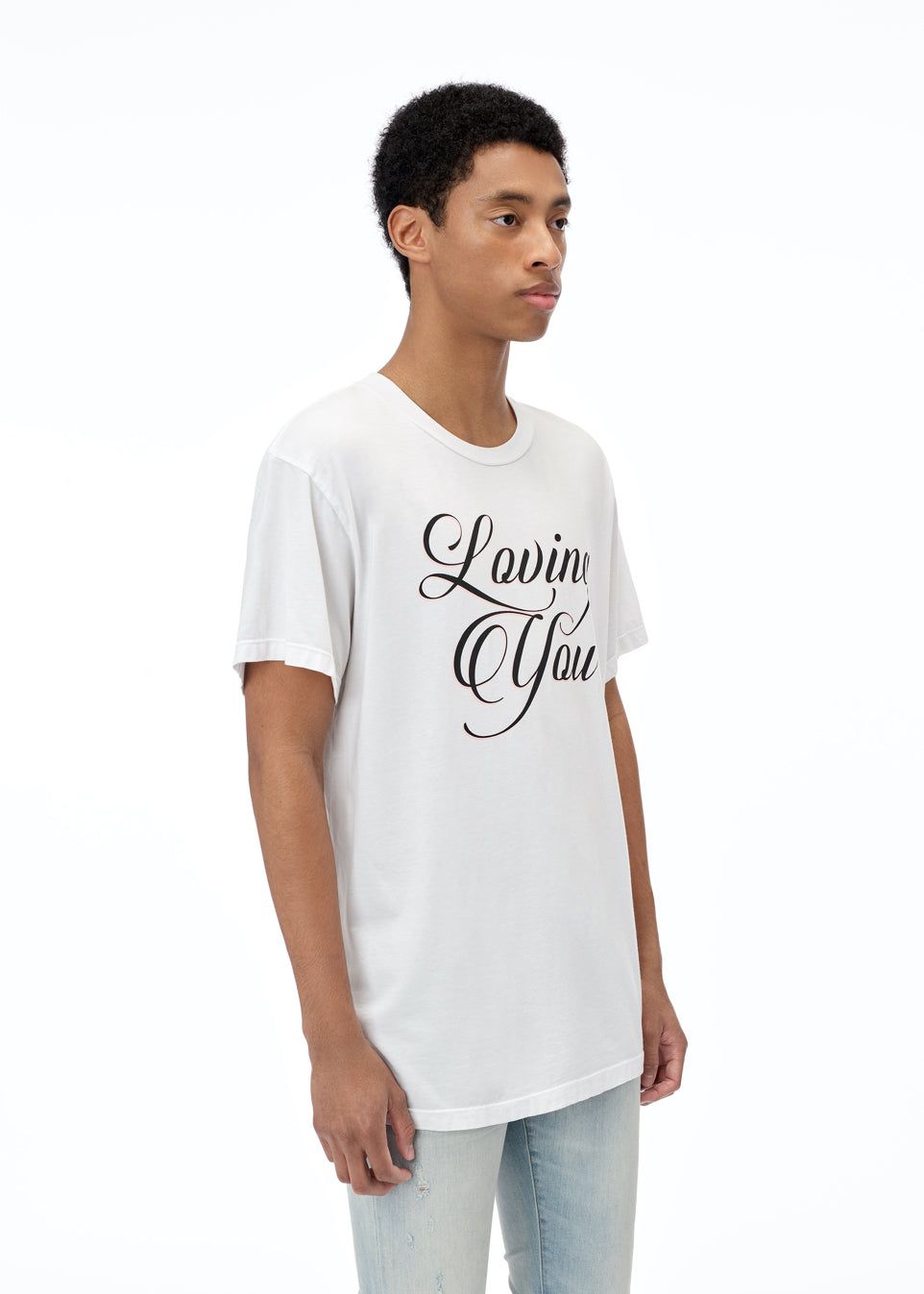 Loving You Tee - White sold by AMIRI product image thumbnail 3