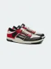 SKELTOP LOW - BLACK / RED-LEATHER sold by AMIRI
