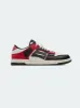 SKELTOP LOW - BLACK / RED-LEATHER sold by AMIRI