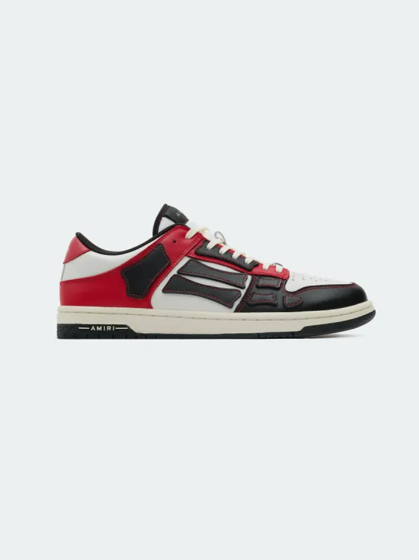SKELTOP LOW - BLACK / RED-LEATHER sold by AMIRI