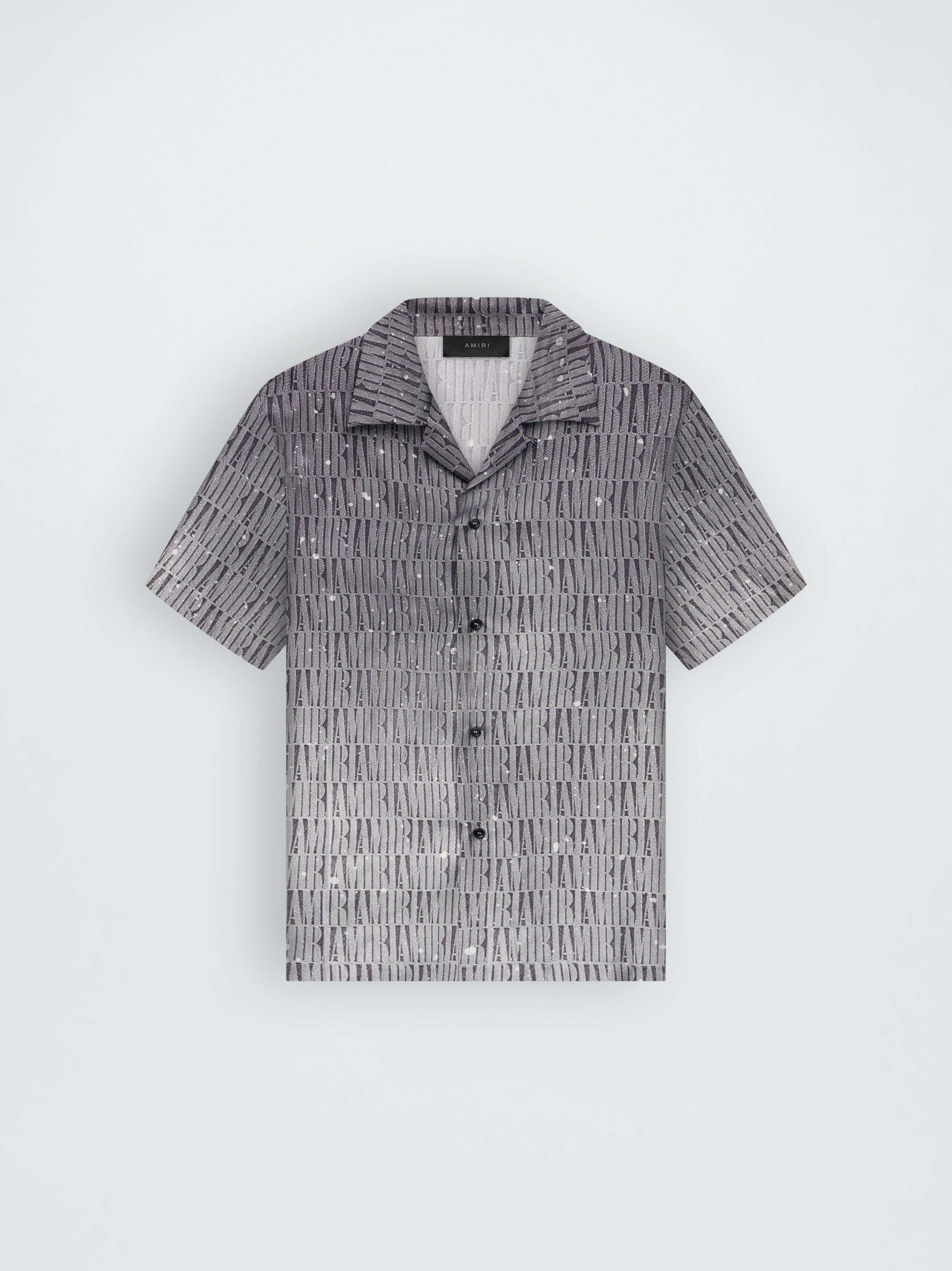 AMIRI GRADIENT BOWLING SHIRT - GREY sold by AMIRI