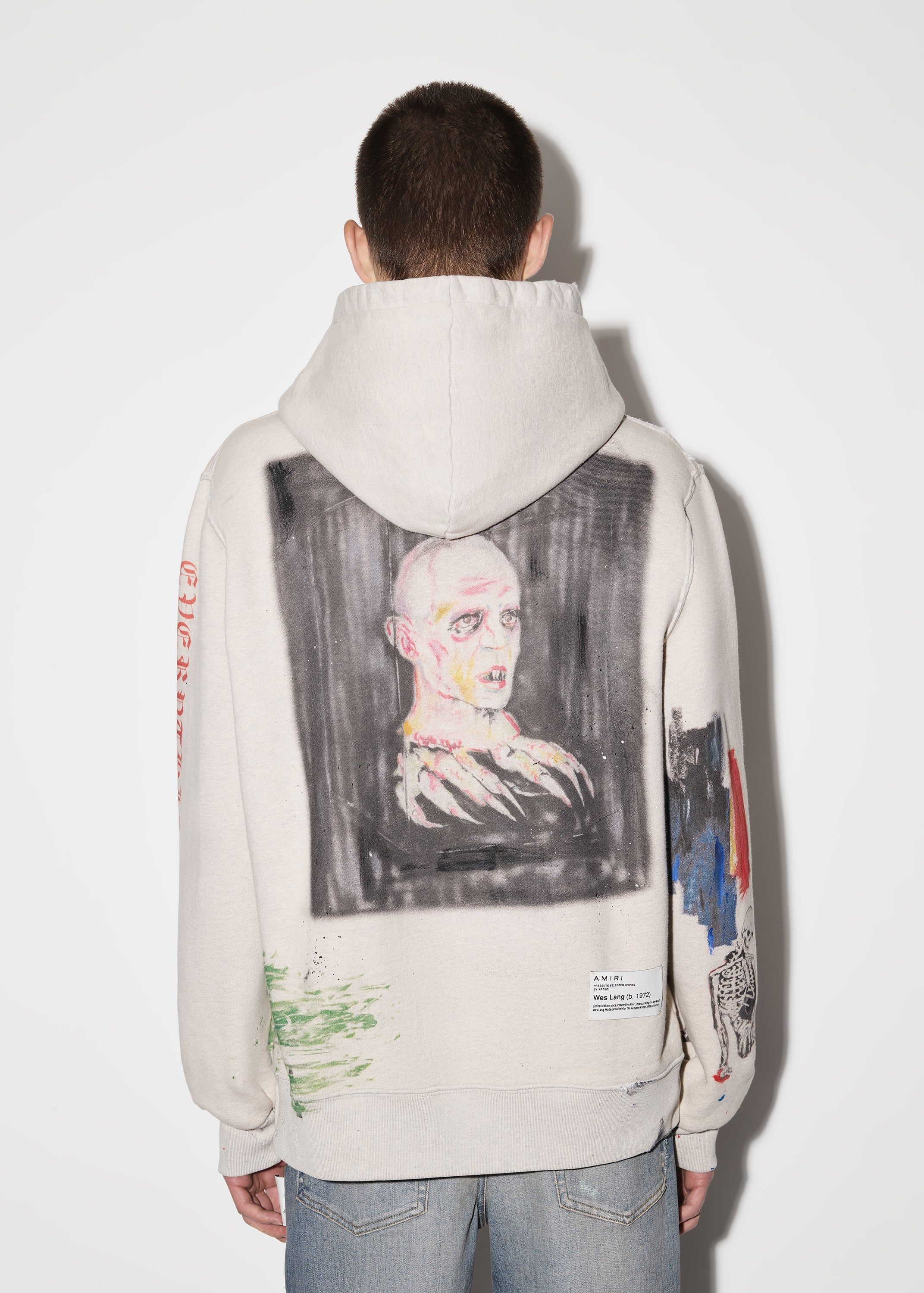 BLOOD 38' HOODIE - HEATHER BIRCH sold by AMIRI product image thumbnail 4