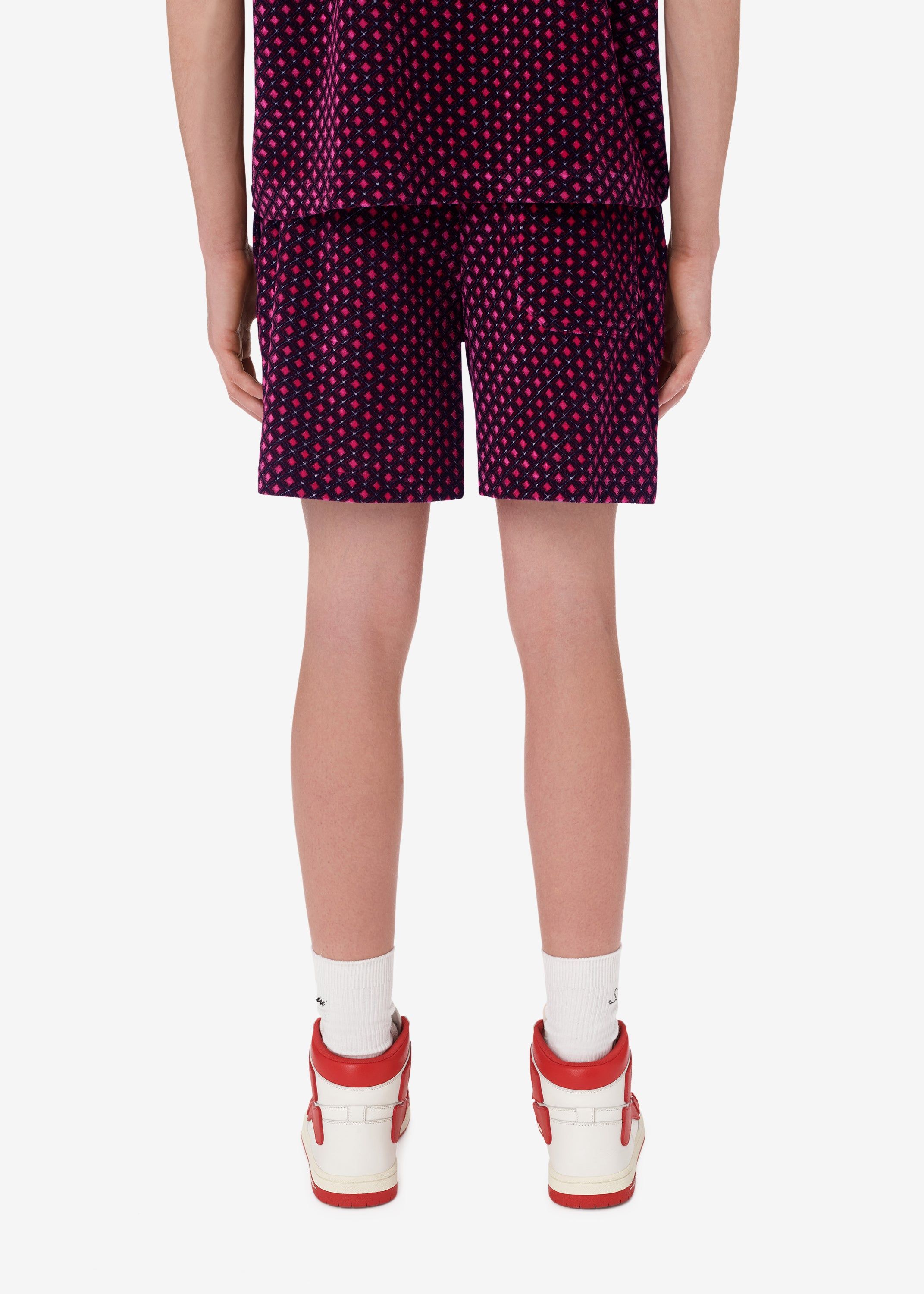 VELOUR SHORTS - PINK sold by AMIRI product image thumbnail 4