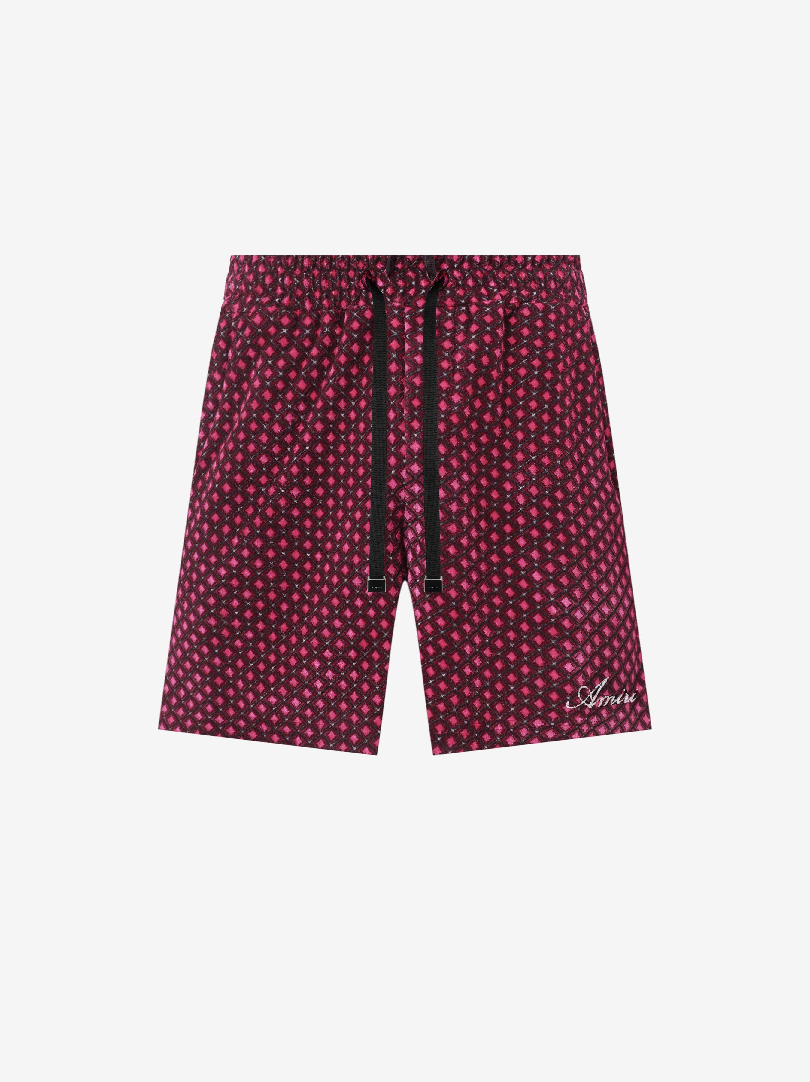 VELOUR SHORTS - PINK sold by AMIRI
