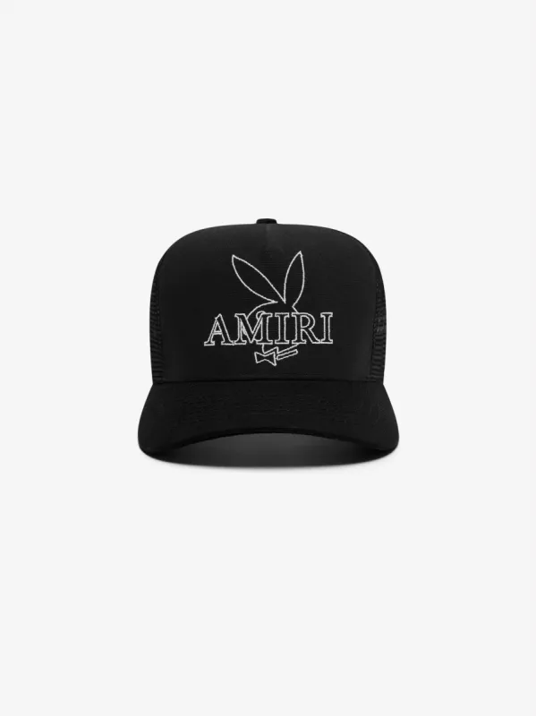 AMIRI PLAYBOY BUNNY HAT - BLACK / WHITE sold by AMIRI