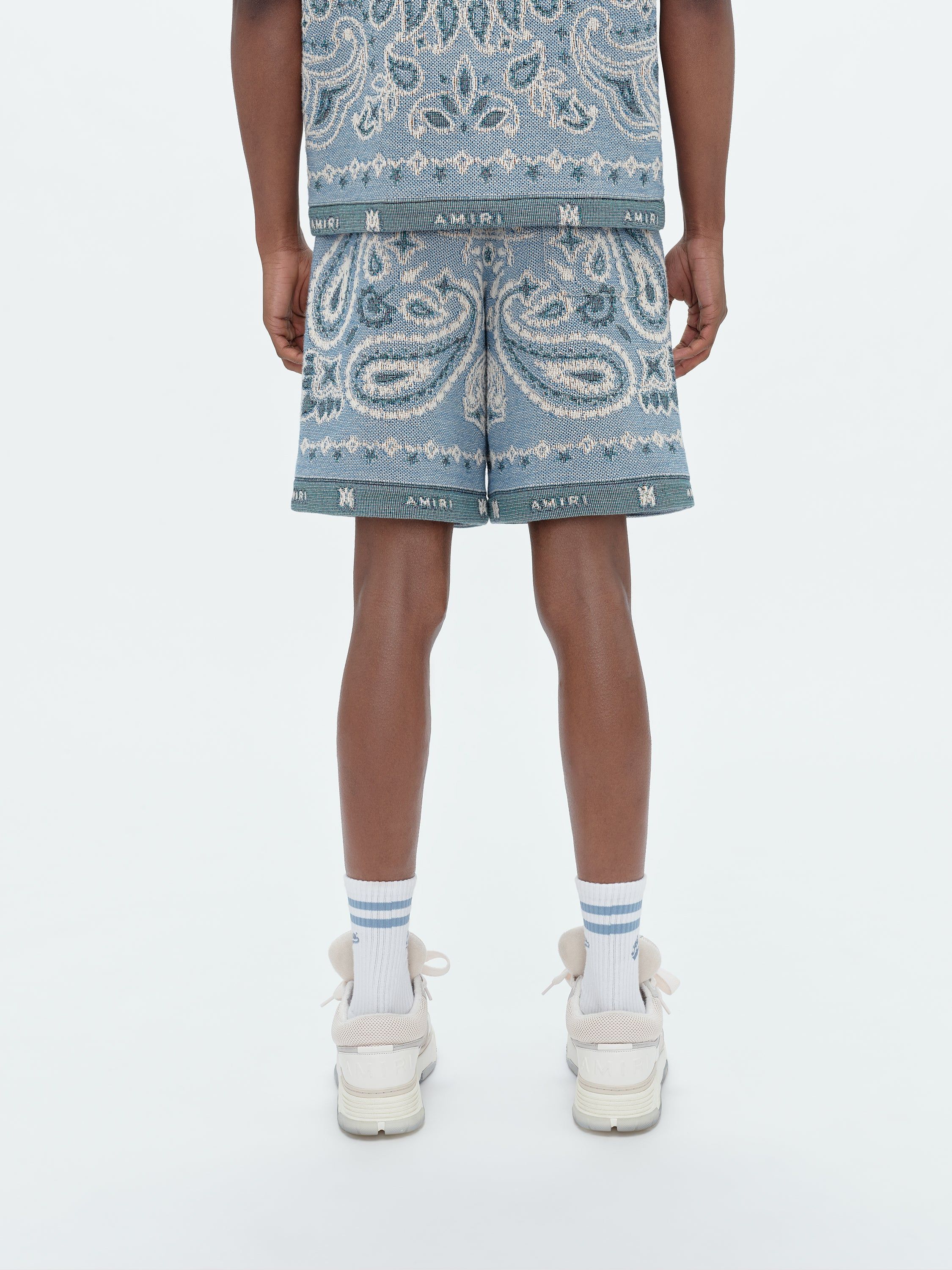 TAPESTRY BANDANA BAGGY SHORTS - BLUE sold by AMIRI product image thumbnail 5
