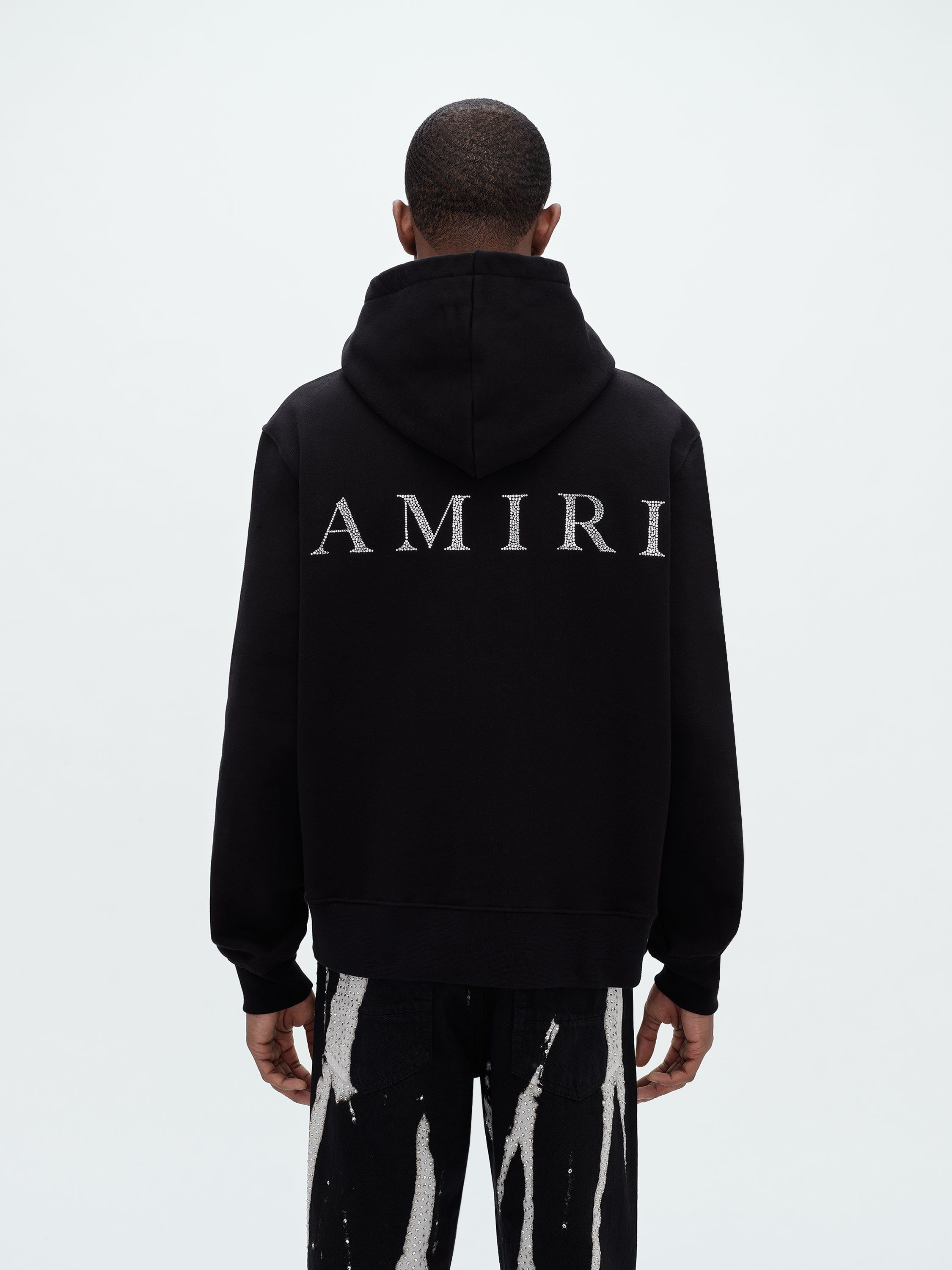 CRYSTAL EMBELLISHED MA HOODIE - BLACK sold by AMIRI product image thumbnail 4