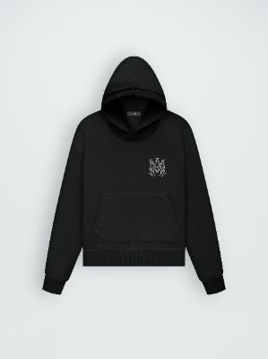 CRYSTAL EMBELLISHED MA HOODIE - BLACK sold by AMIRI