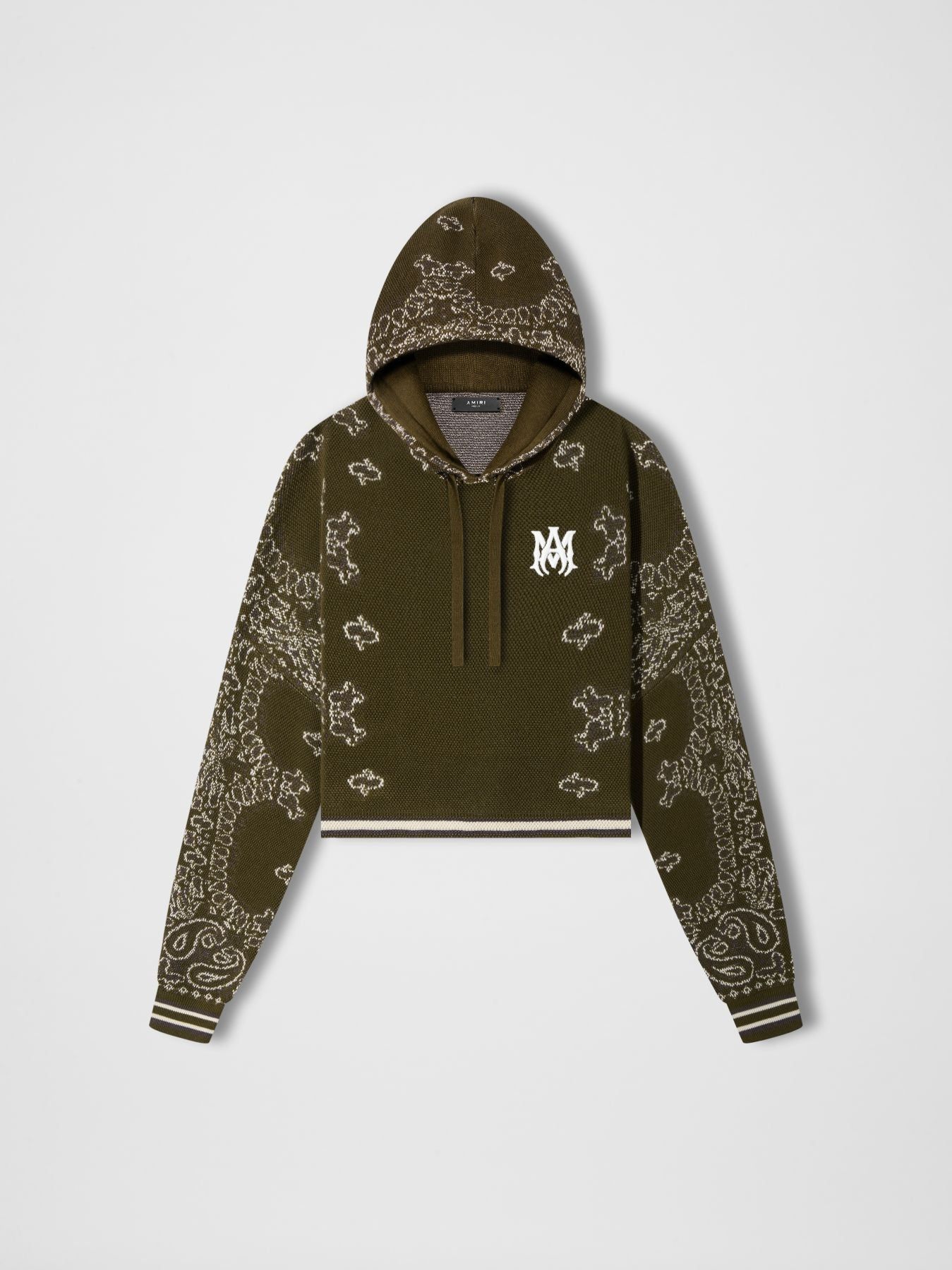 WOMEN - BANDANA OVERSIZED HOODIE - Green sold by AMIRI