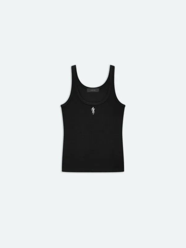 WOMEN - WOMEN'S RIB TANK - Black sold by AMIRI
