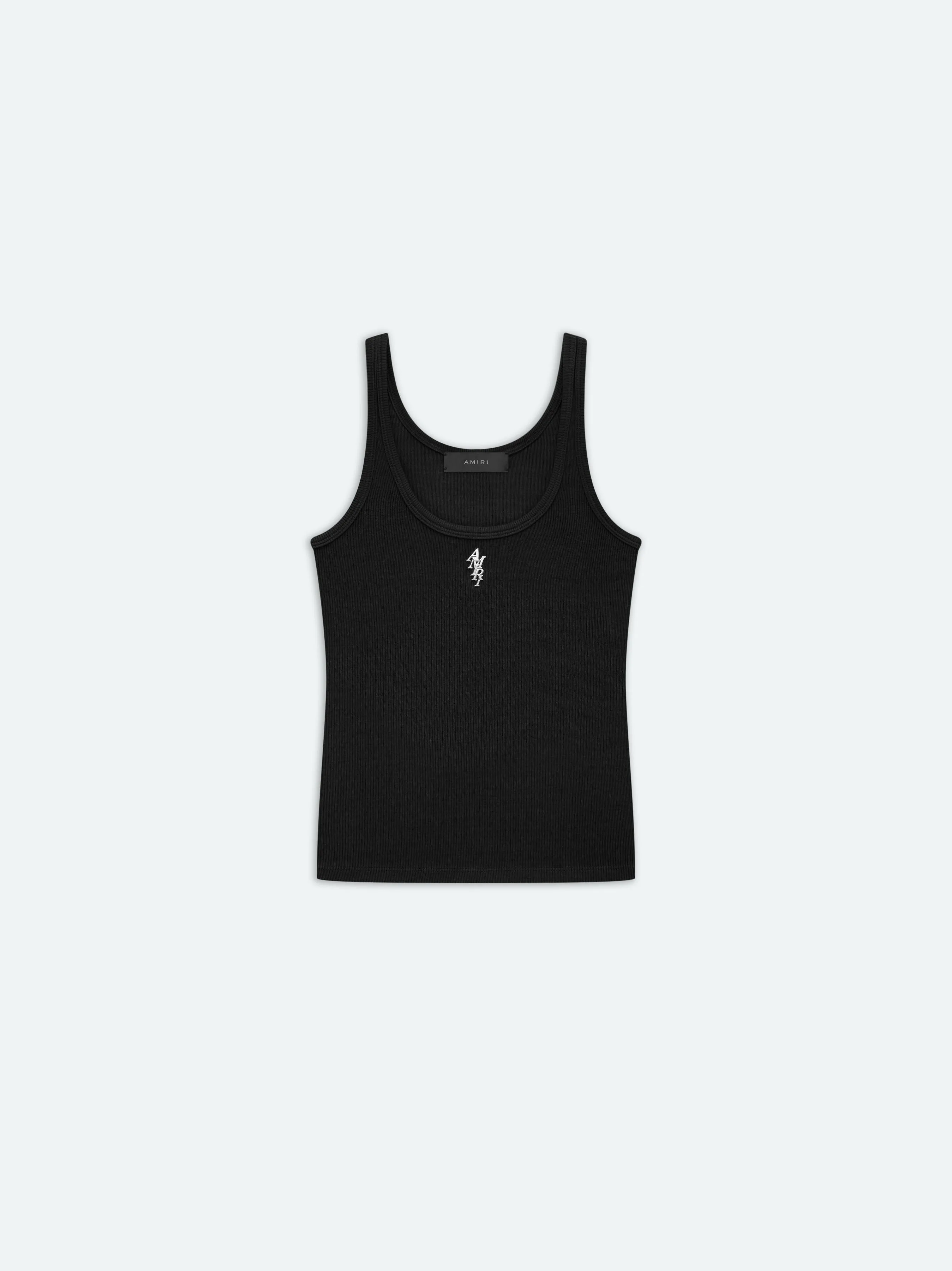 WOMEN - WOMEN'S RIB TANK - Black sold by AMIRI