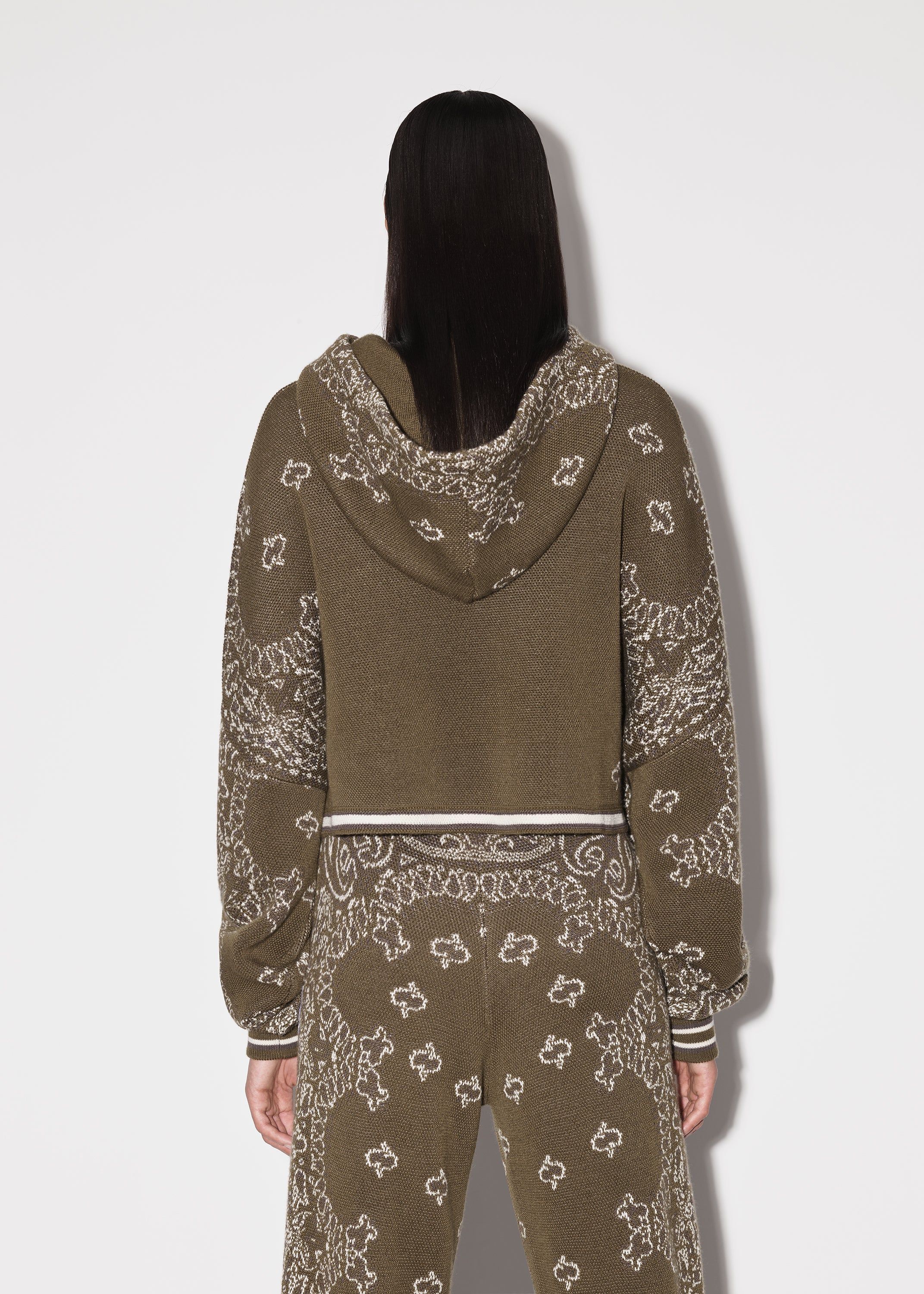WOMEN - BANDANA OVERSIZED HOODIE - Green sold by AMIRI product image thumbnail 5