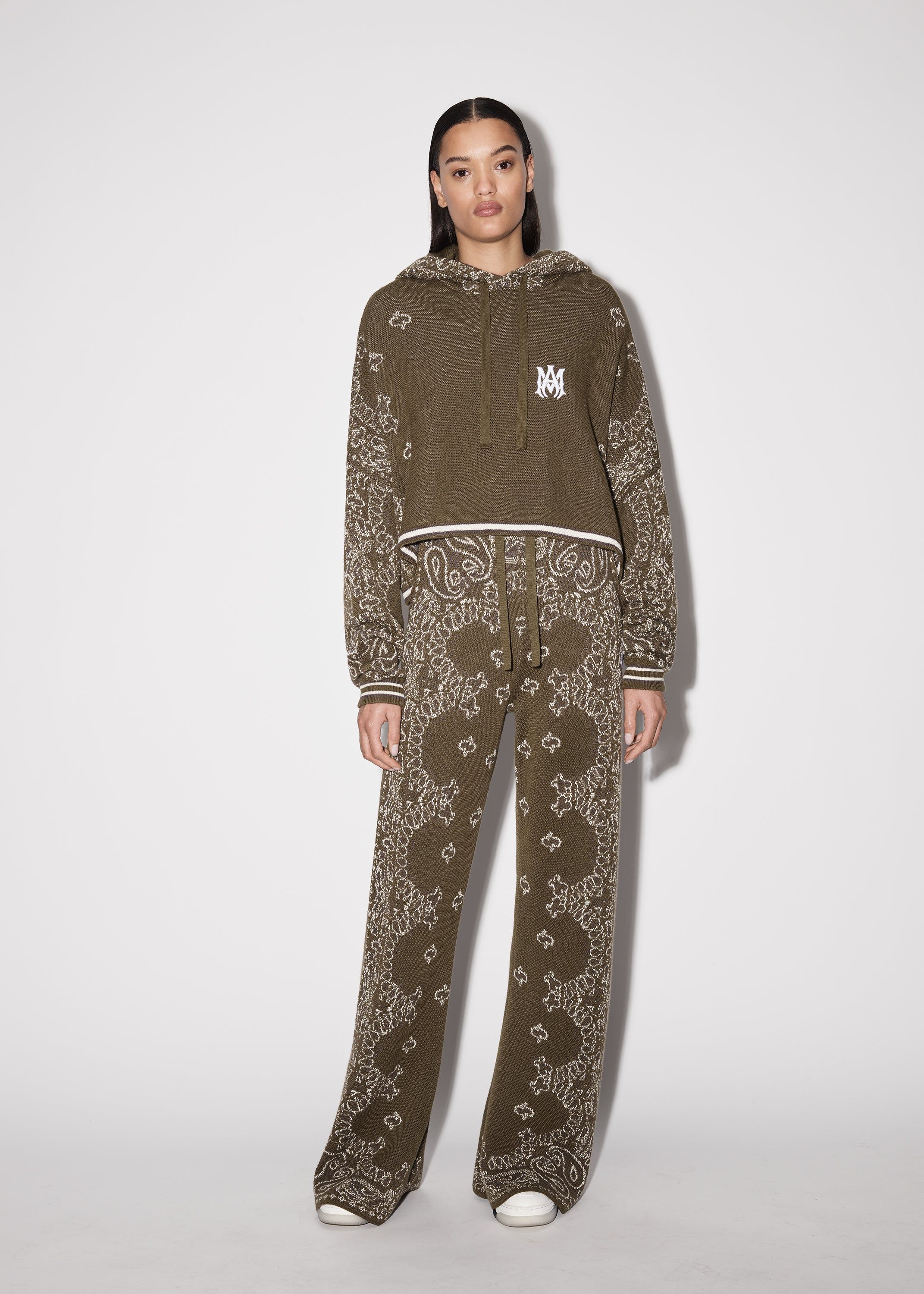 WOMEN - BANDANA OVERSIZED HOODIE - Green sold by AMIRI product image thumbnail 2