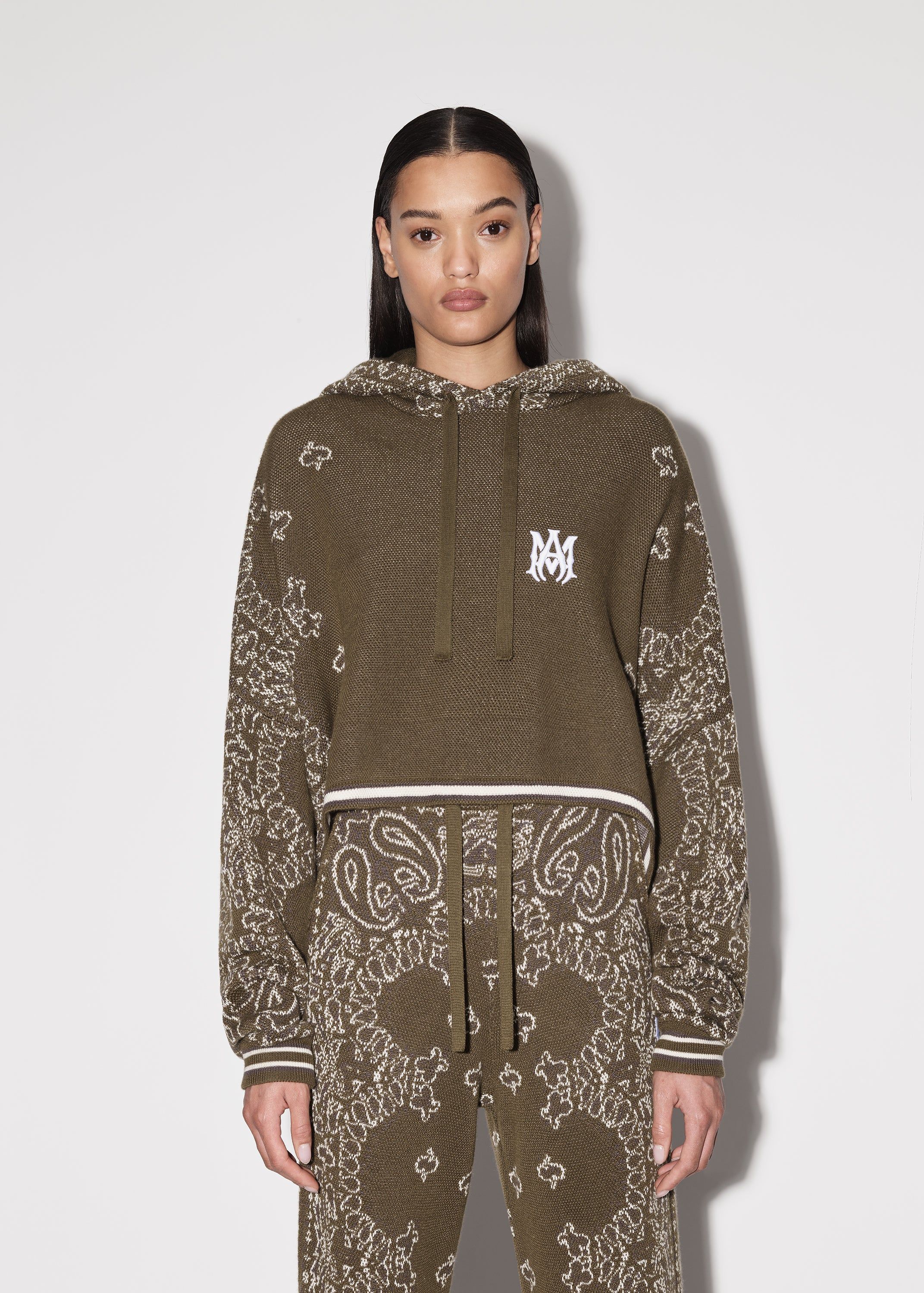 WOMEN - BANDANA OVERSIZED HOODIE - Green sold by AMIRI product image thumbnail 3