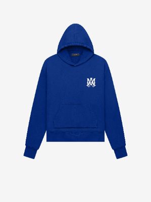 M.A. FITTED HOODIE - VARSITY BLUE sold by AMIRI