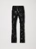 MIXED CHECK PATCH FLARE PANTS - BLACK sold by AMIRI