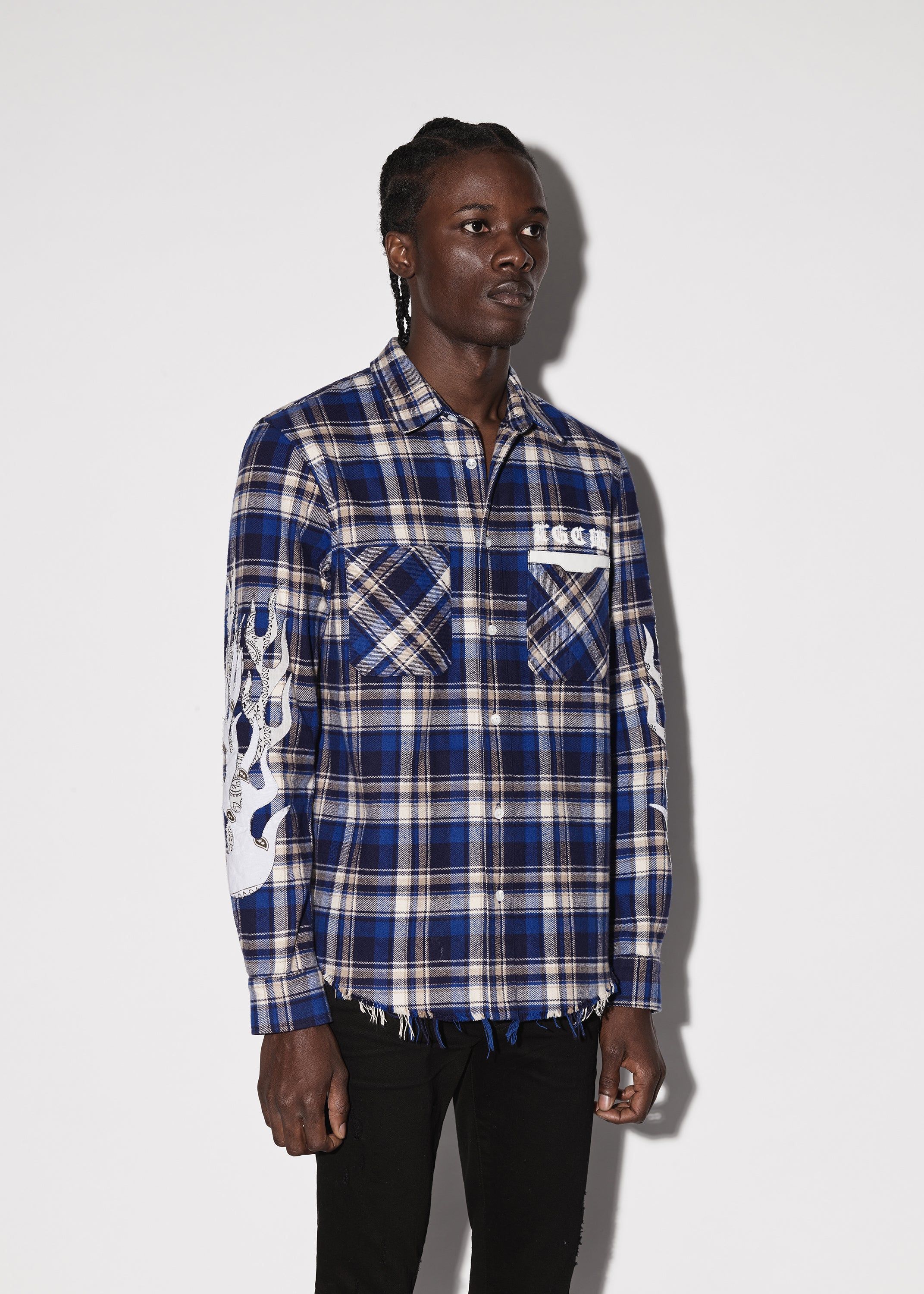 T.G.C.W. SHIRT - BLUE sold by AMIRI product image thumbnail 3