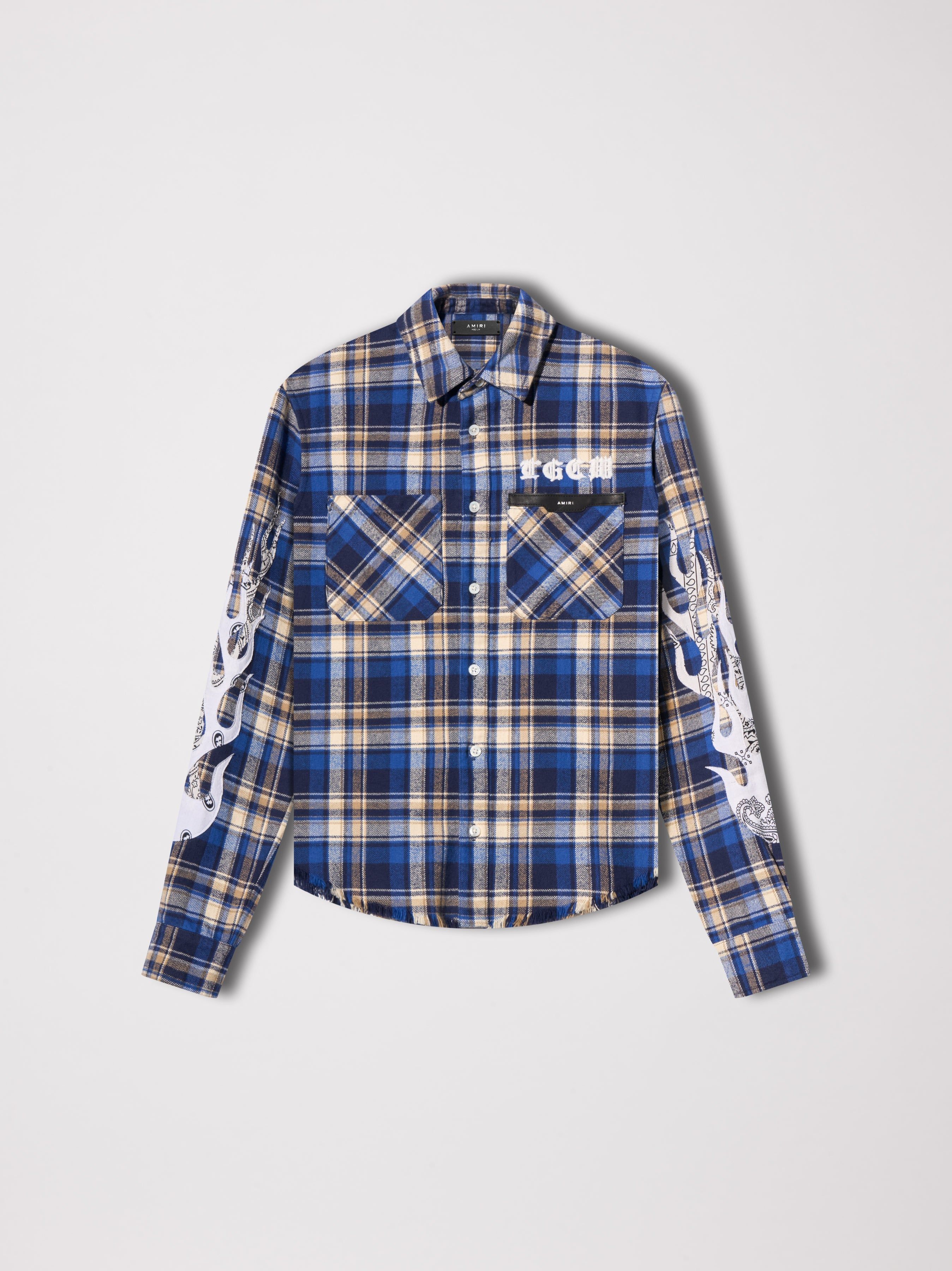 T.G.C.W. SHIRT - BLUE sold by AMIRI