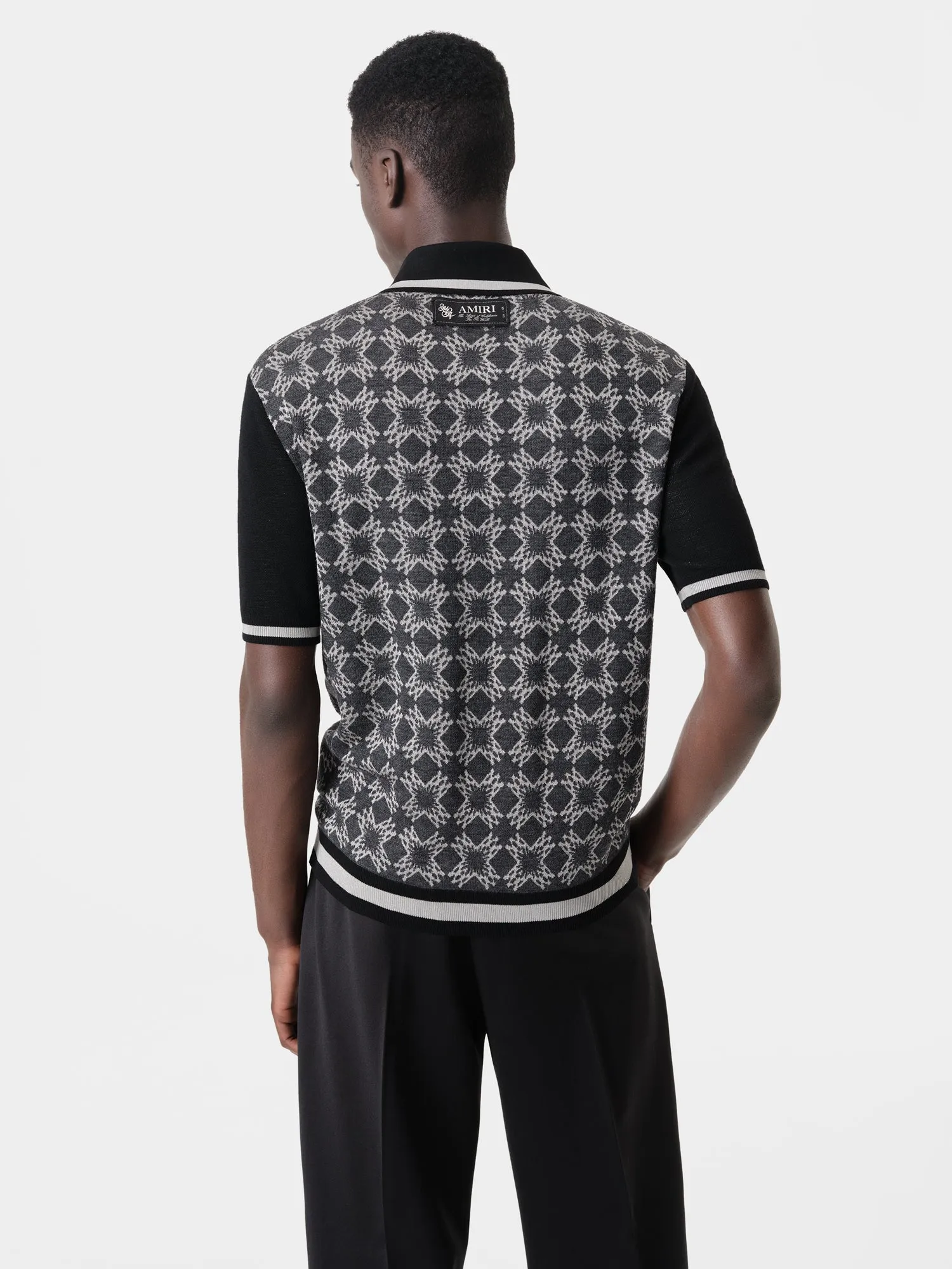 MA QUAD POLO - Dark Grey sold by AMIRI product image thumbnail 3