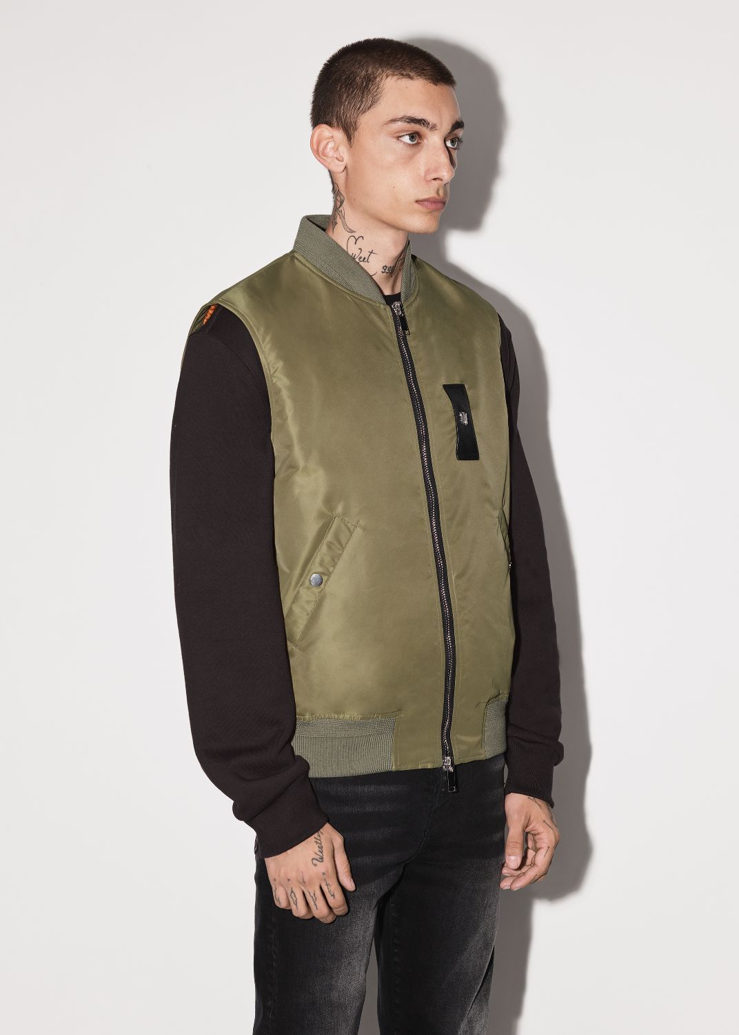 SLEEVELESS BOMBER VEST - SAGE sold by AMIRI product image thumbnail 5
