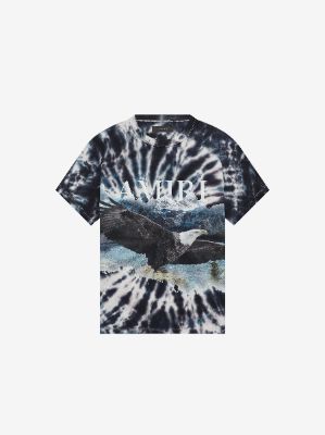 EAGLE BLEACH OUT TEE - BLACK sold by AMIRI