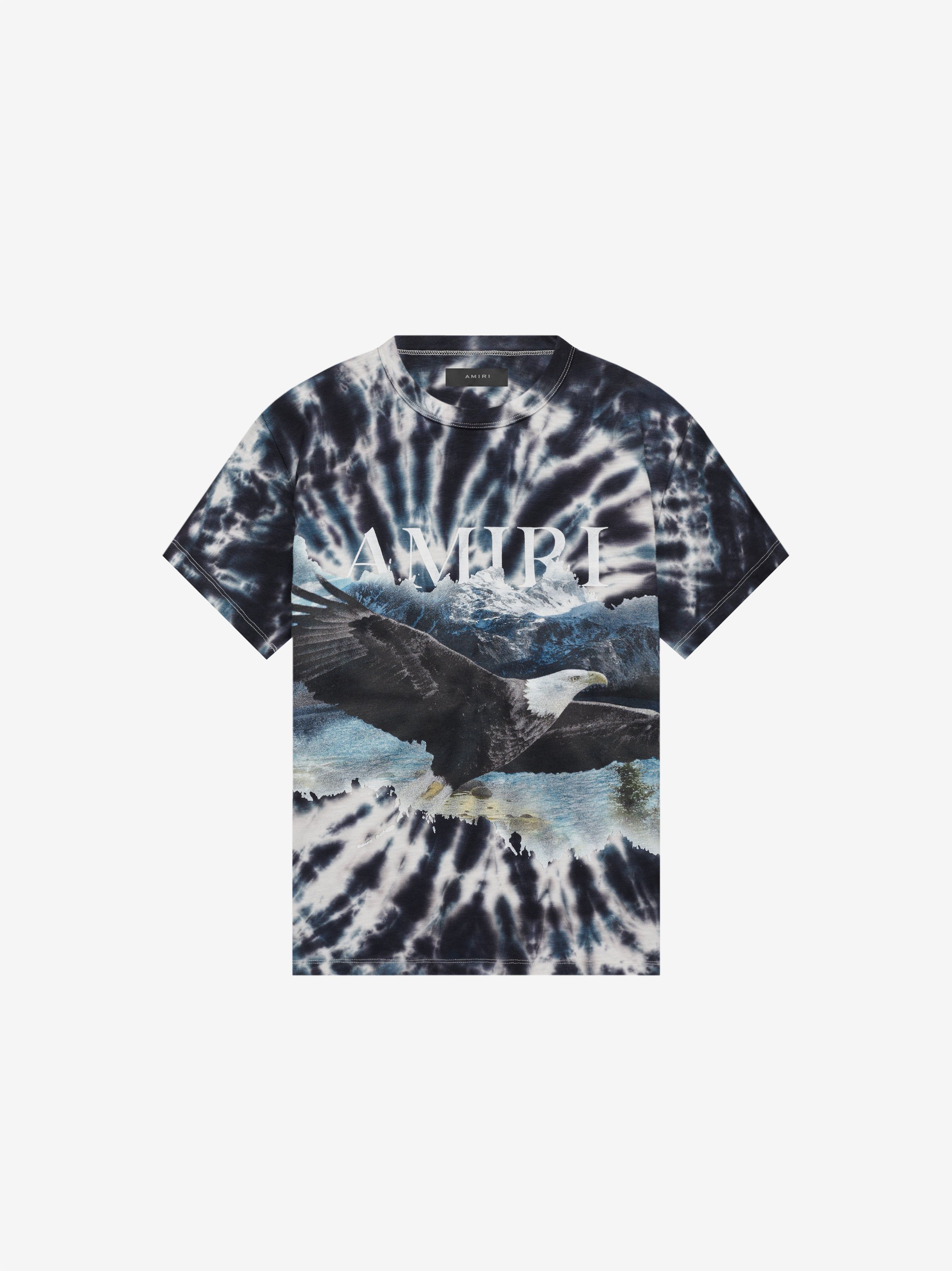 EAGLE BLEACH OUT TEE - BLACK sold by AMIRI
