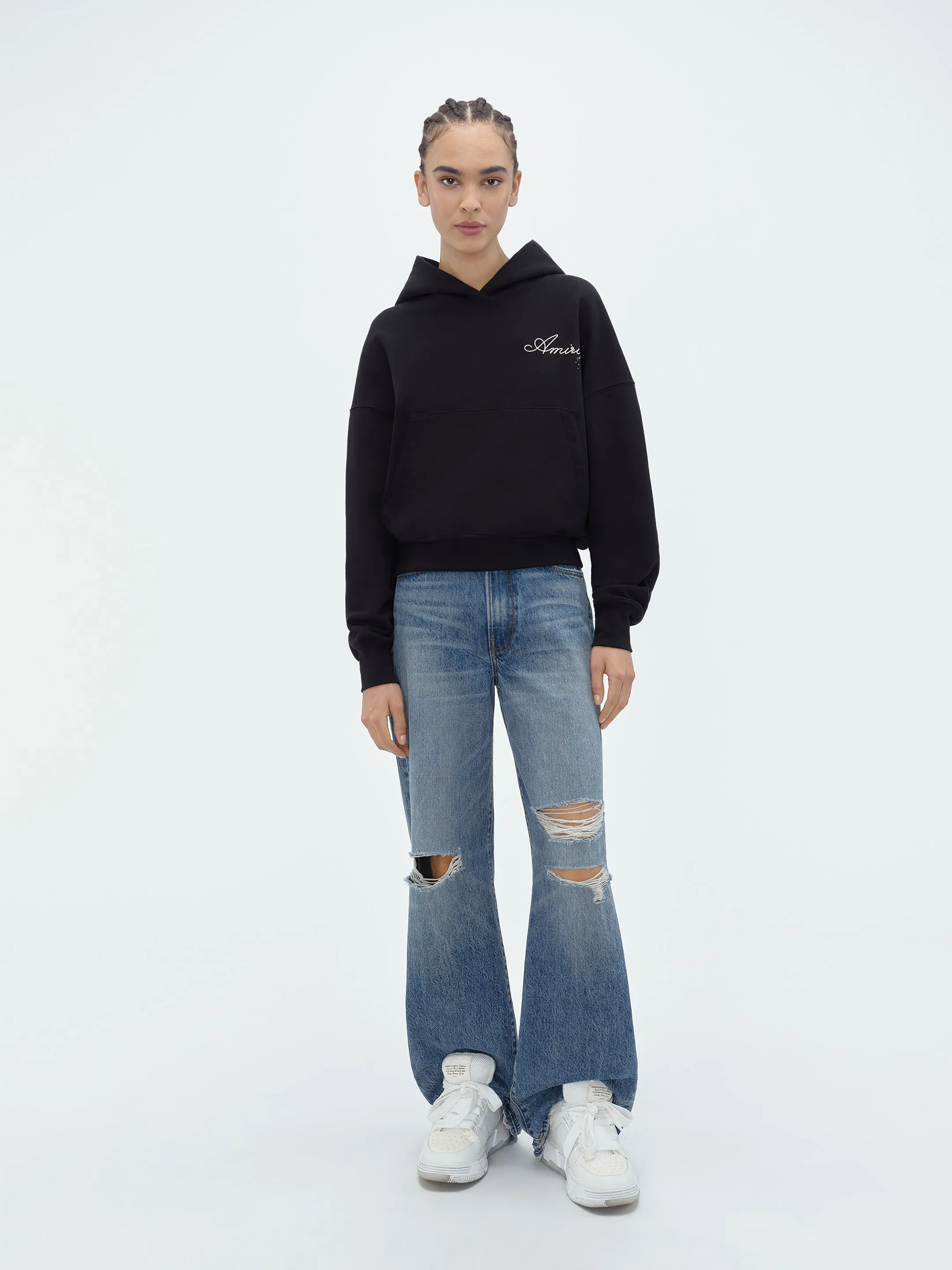 WOMEN - CHAMPAGNE HOODIE - Black sold by AMIRI product image thumbnail 2